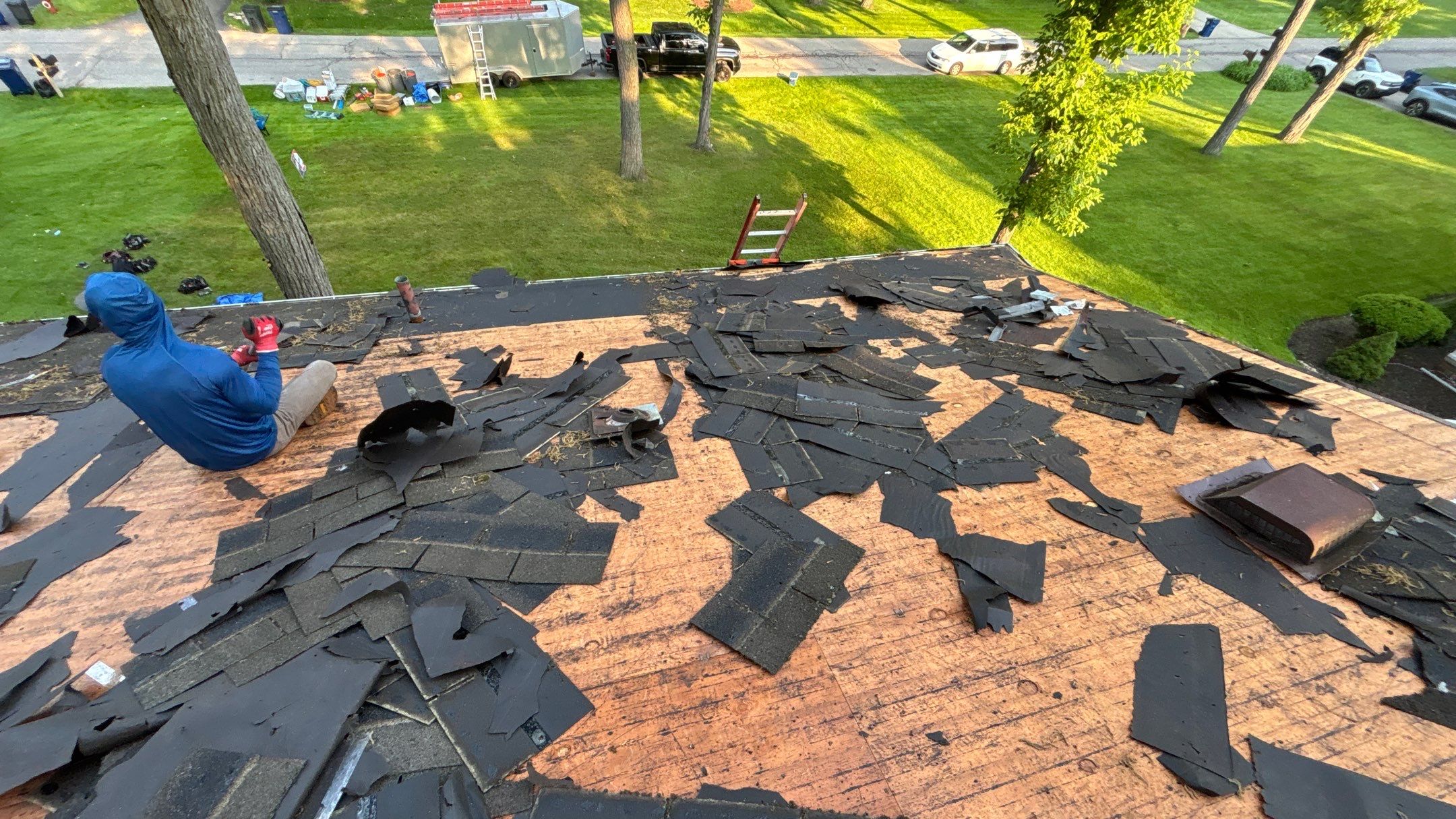 Roof Replacement using Owens Corning Teak by 180 Contractors