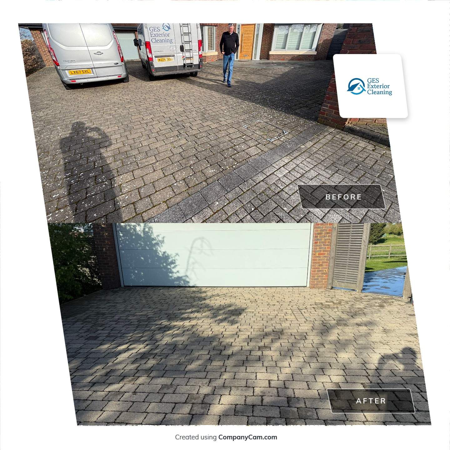 Roof Patio Driveway Clean by Ges Exterior Cleaning ltd
