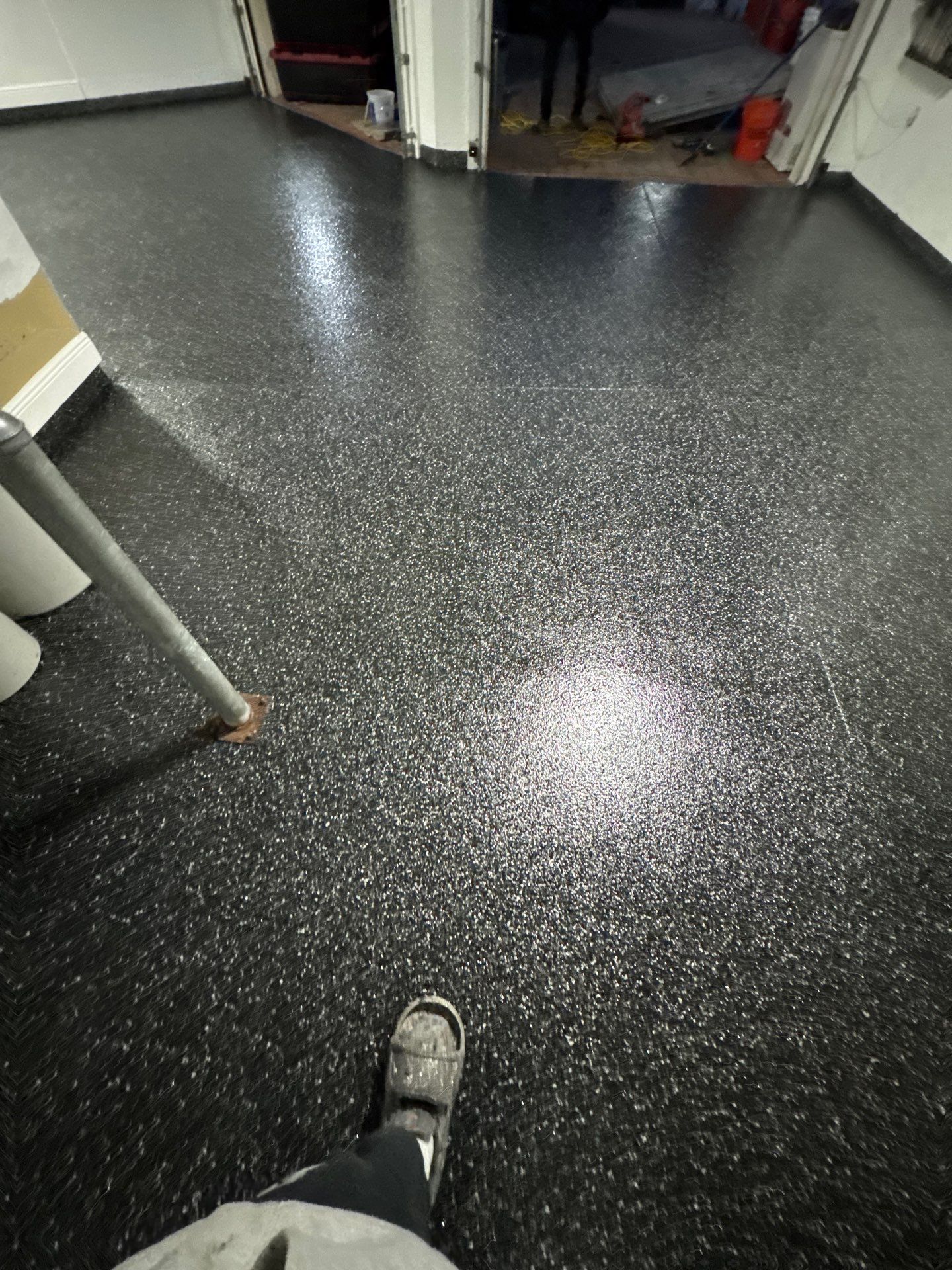 Carbon Flake Garage Floor Coating by Performance Floors & Coating