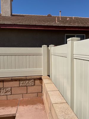 Fence Installation using Vinyl