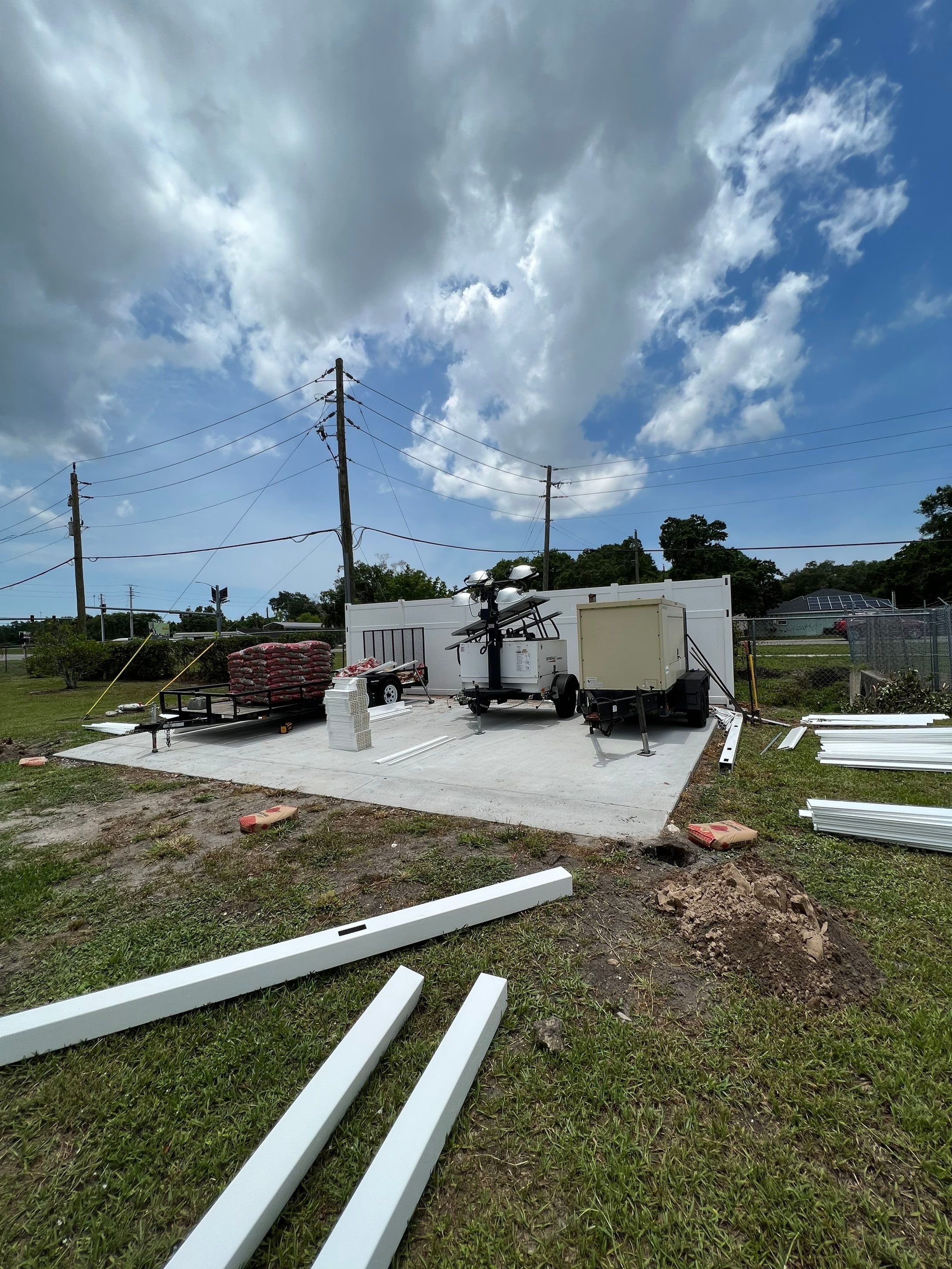 Palmetto, FL 6+2 White Vinyl Privacy Fence by Asap fence and gates, LLC