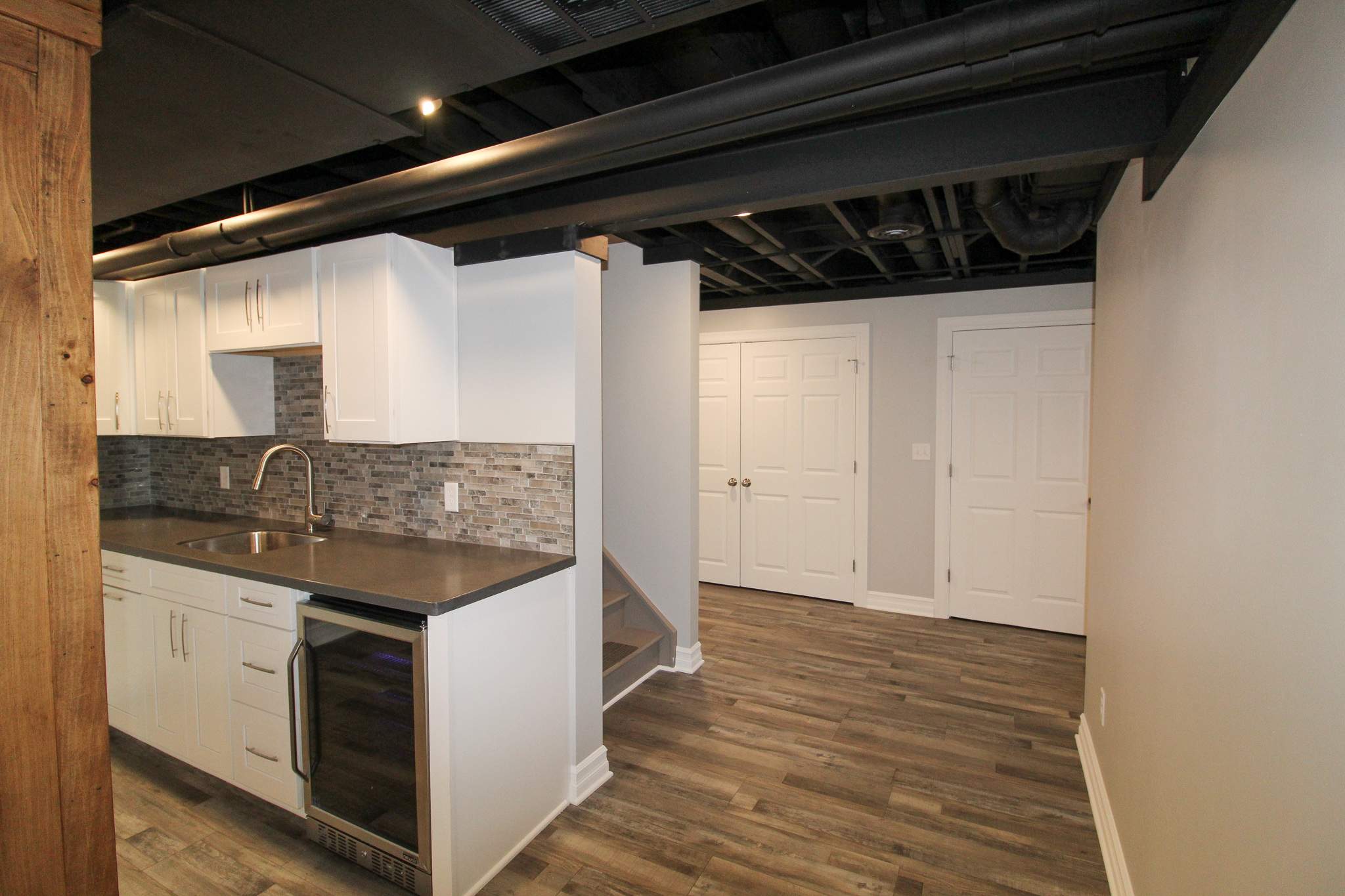 Basement Remodel by Ivy Lea Construction