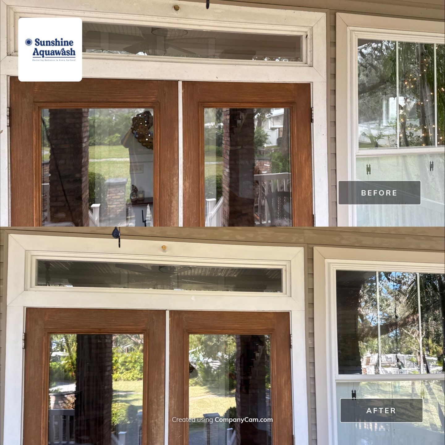 2-Story House Wash and Garage Pressure Washing in Palmetto, FL by Sunshine AquaWash
