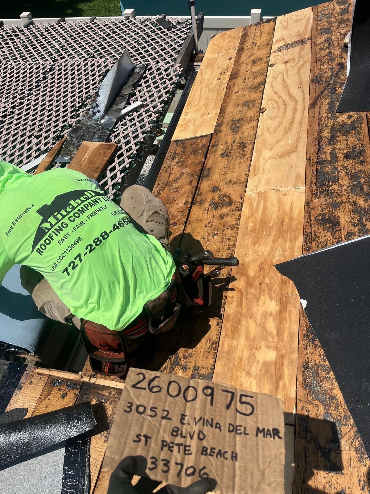 Project in St. Pete Beach 33706 by Mitchell Roofing Company LLC 