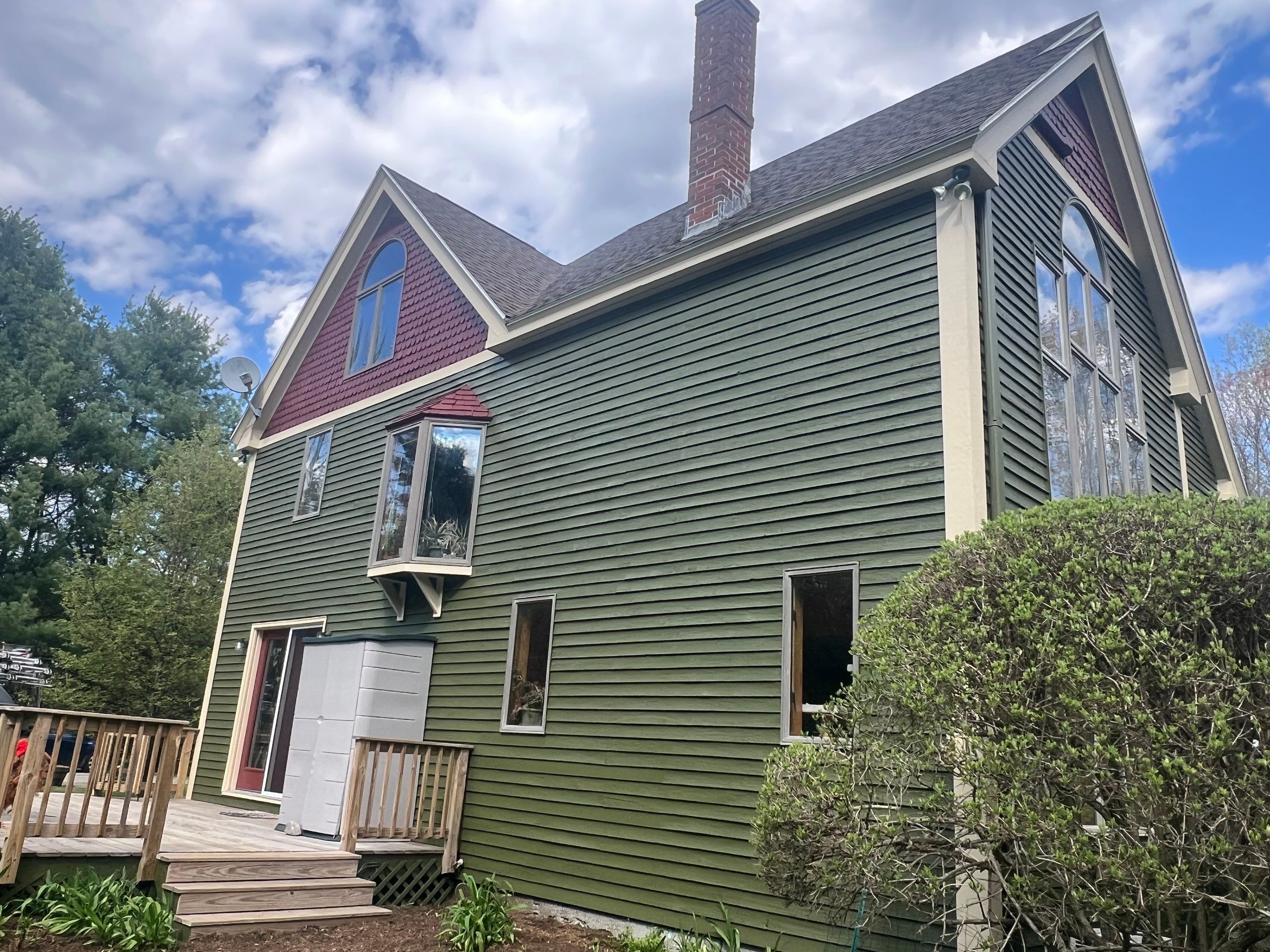 Victorian Home Exterior Painting and Porch Carpentry in China by Picture Perfect Pro Painting