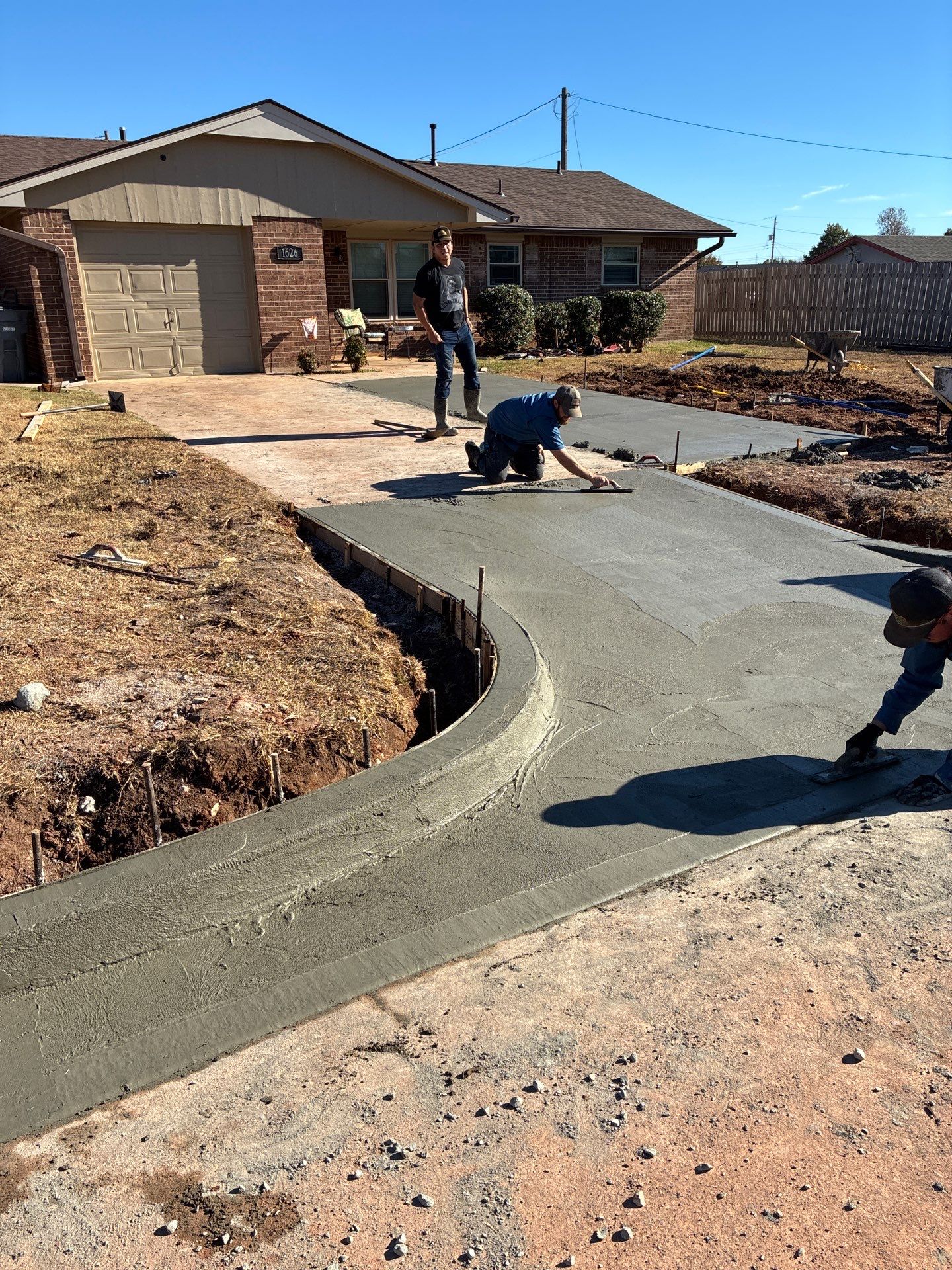 Concrete work and Carport Install by Clays Services Inc