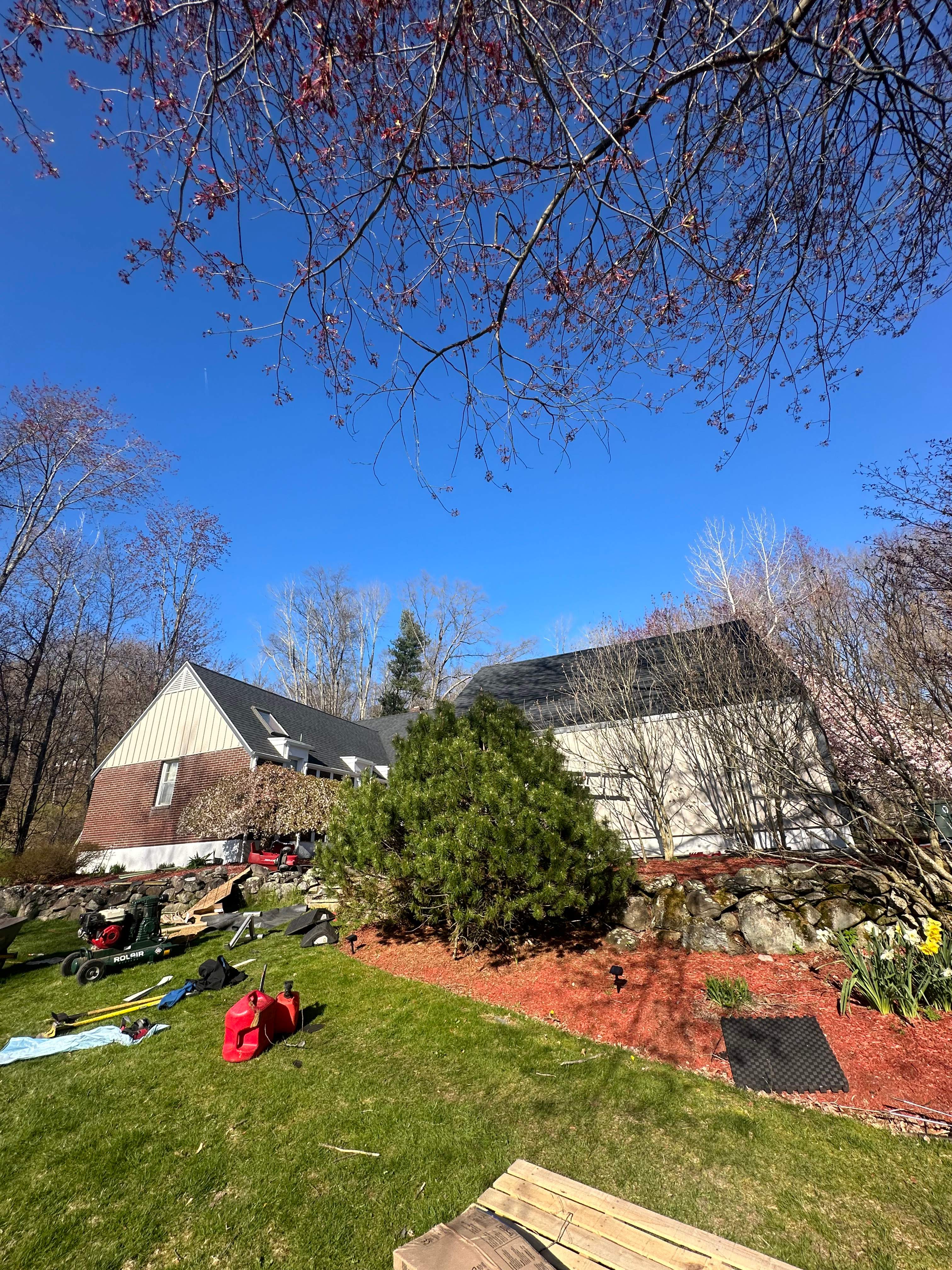 Full Roof Replacement on Large Home in North Andover, MA – CertainTeed Landmark, Charcoal Black by JOHNNYS PRO