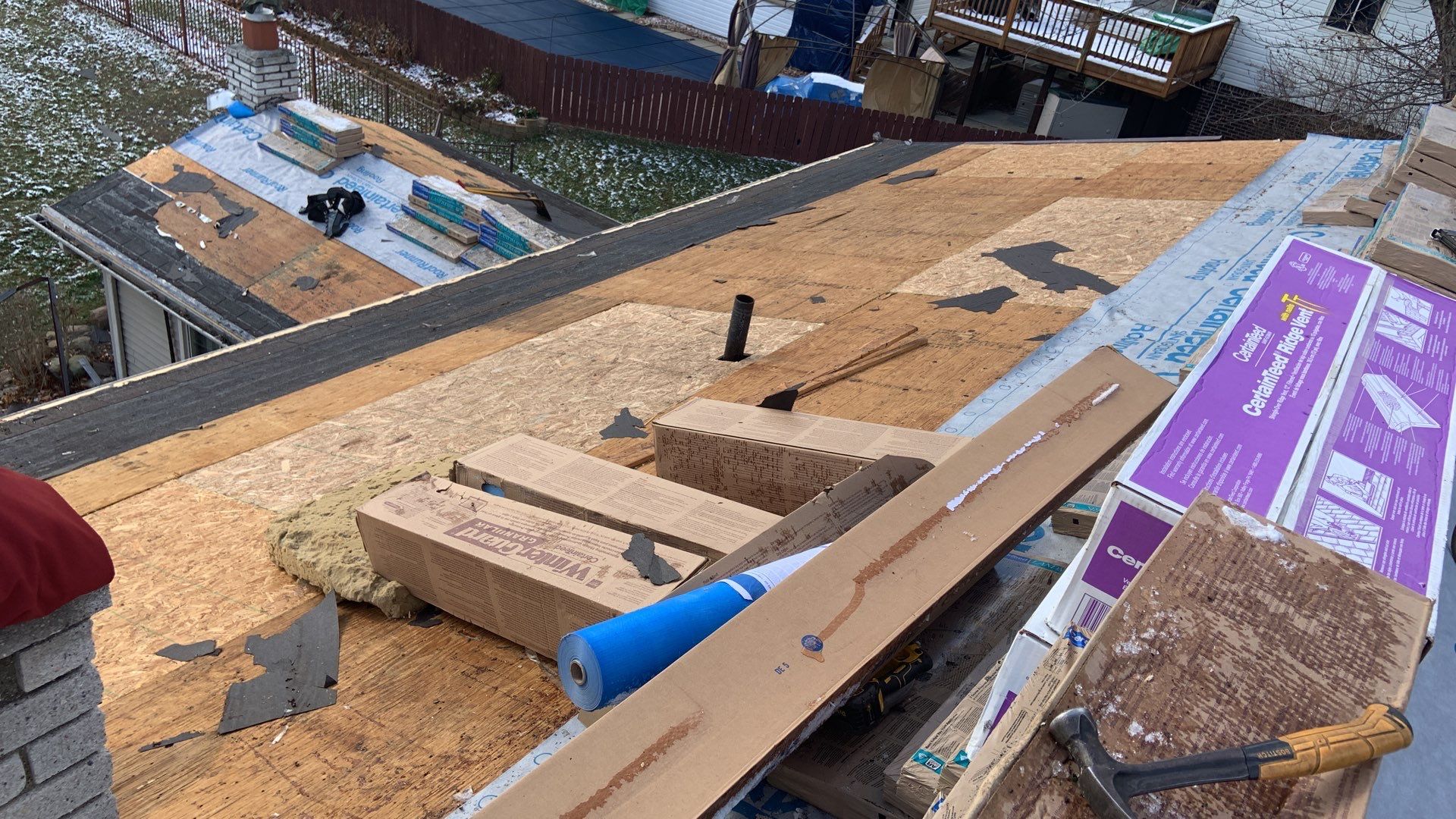 Roof Replacement using CertainTeed Landmark by 180 Contractors