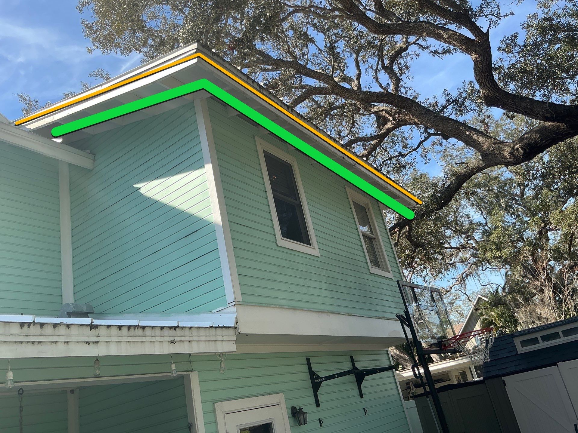 New White Soffit Project in Safety Harbor, FL by Gutter Professors