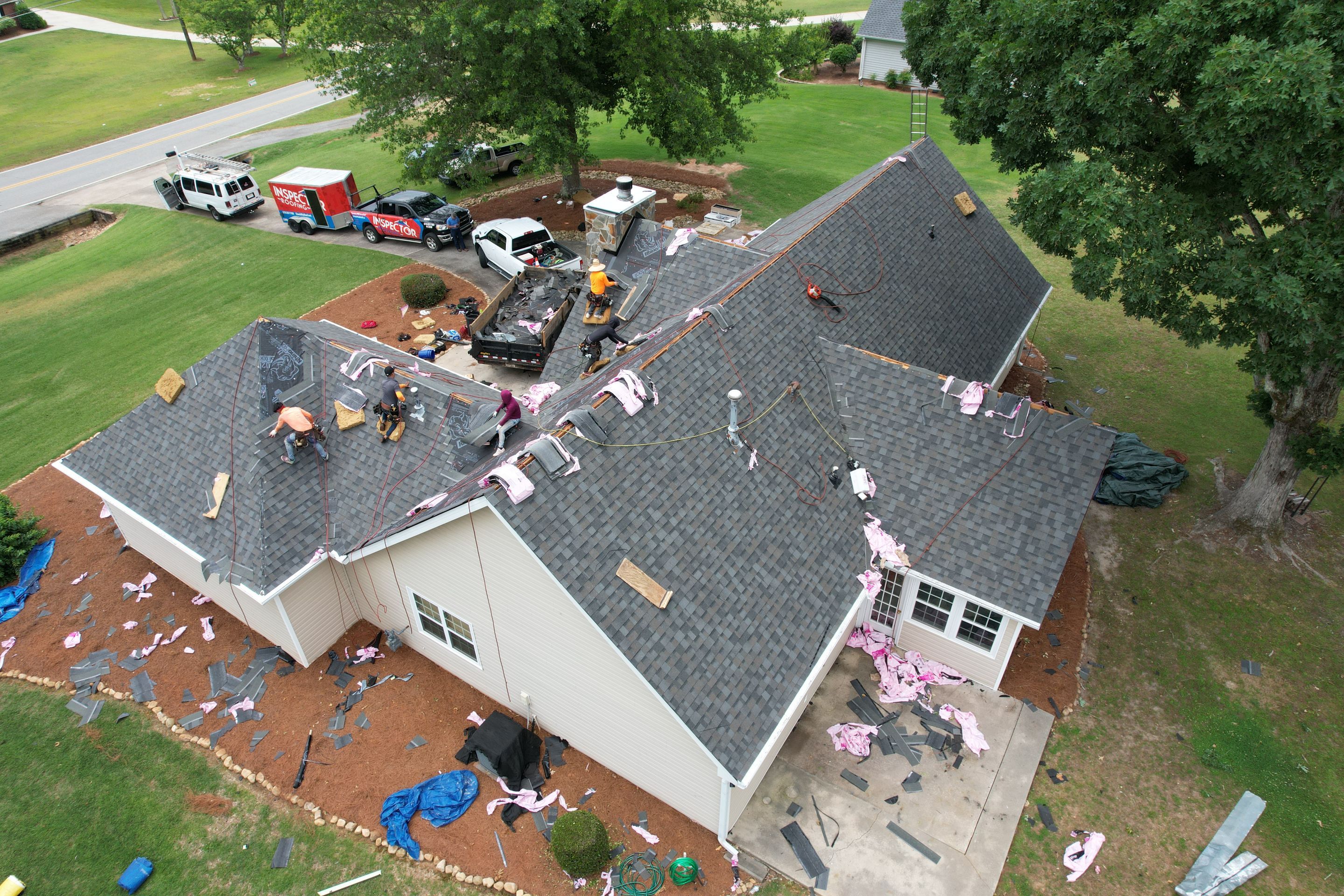 Residential Roofing Installation using Owens Corning by Inspector Roofing and Restoration