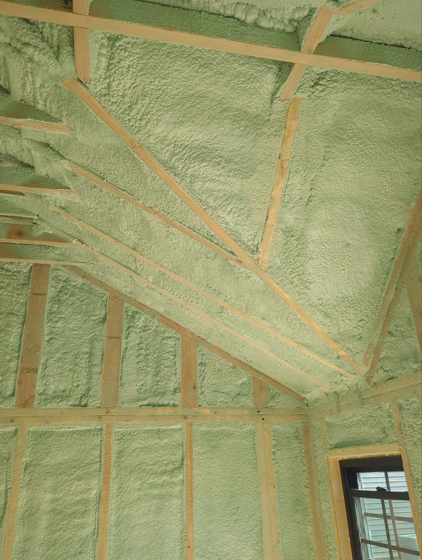 Exterior Walls using Closed Cell Spray Foam by NYS Foam & Energy