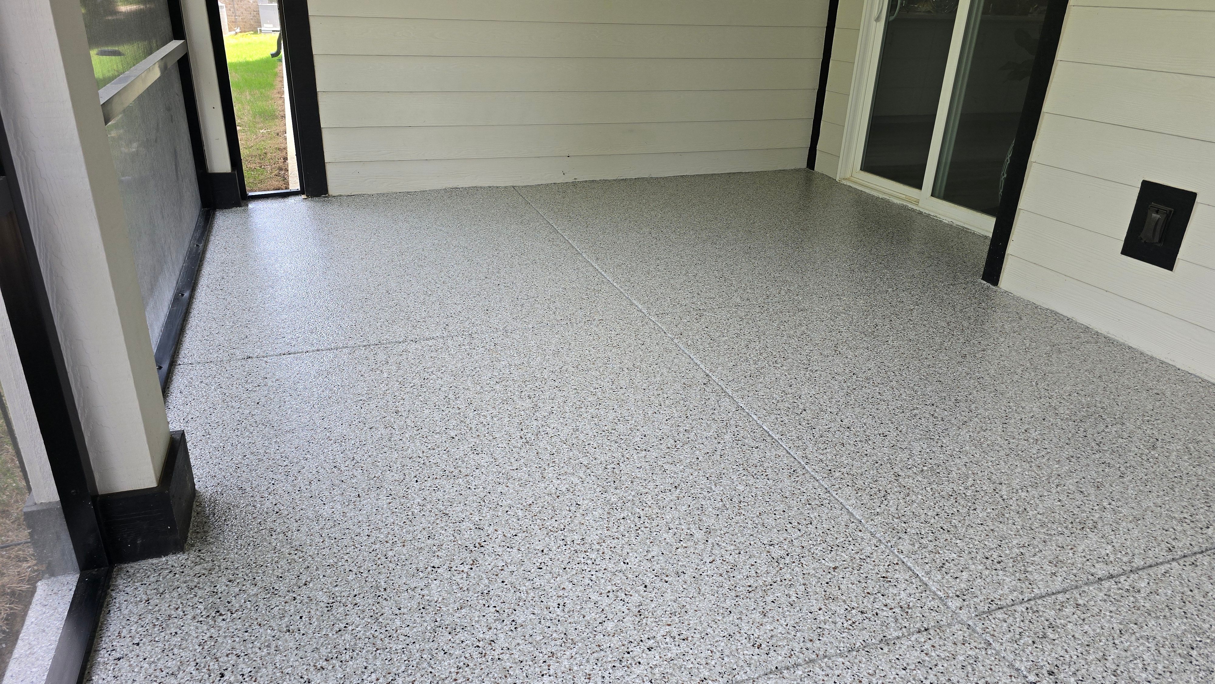 Back Porch using Coyote by Elite Floor Solutions