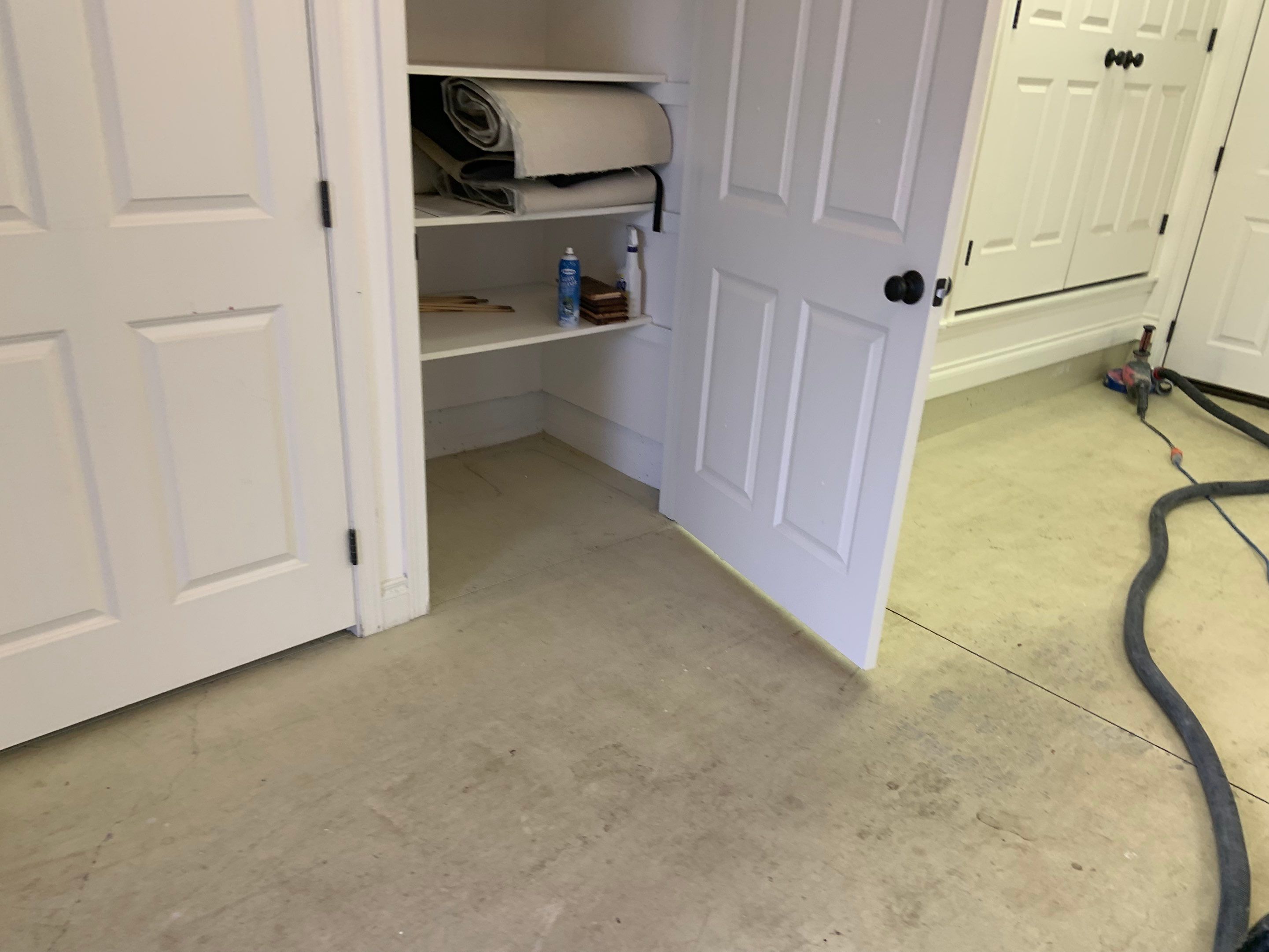 Garage Transformation using Driftwood Colorway by Croc Coatings, LLC