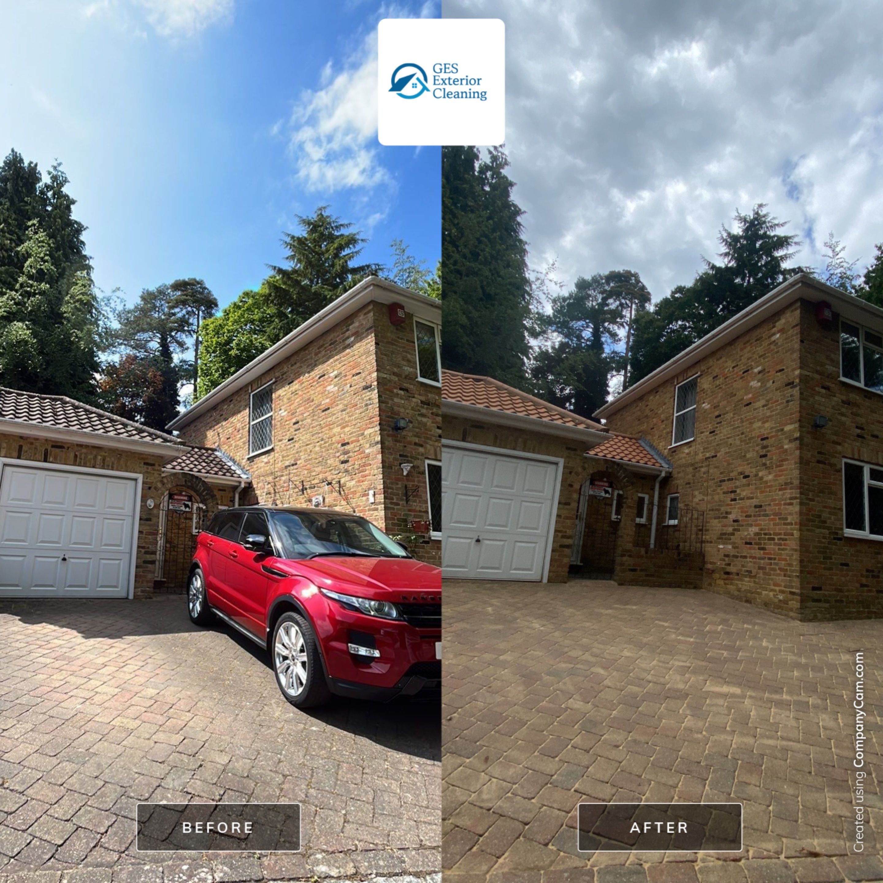 Roof - Patio - Driveway Clean using Honda 15lpm Low Pressure Washing Machine by Ges Exterior Cleaning ltd