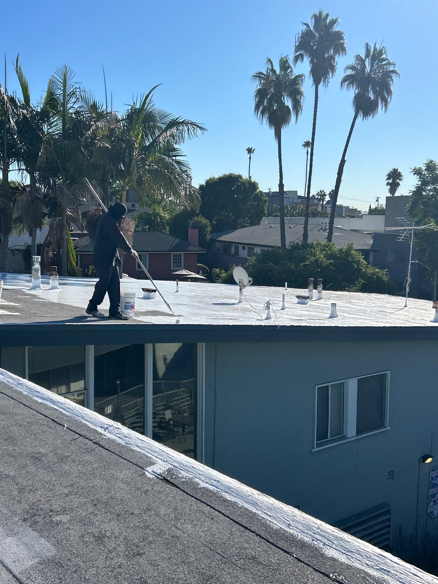 Silicone Coating - Apartment Building, West Hollywood by Hull Brothers Roofing