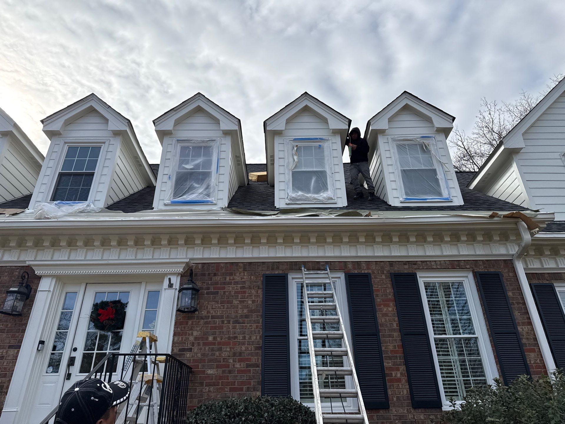 Dormer Siding Replacement using James Hardie Lap Siding in Atlanta, GA by Nelson Exteriors