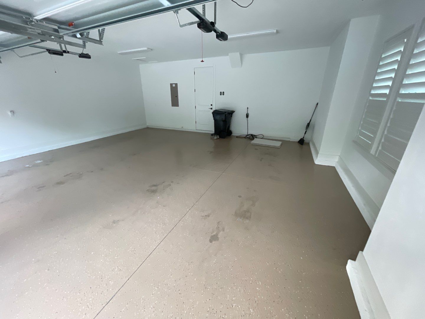 Garage Project in Archer, FL in Slate Stone by Cross Creek Concrete Coatings