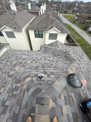 Townhouse Roof Replacement in Garden Oaks with IKO Nordic Shingles