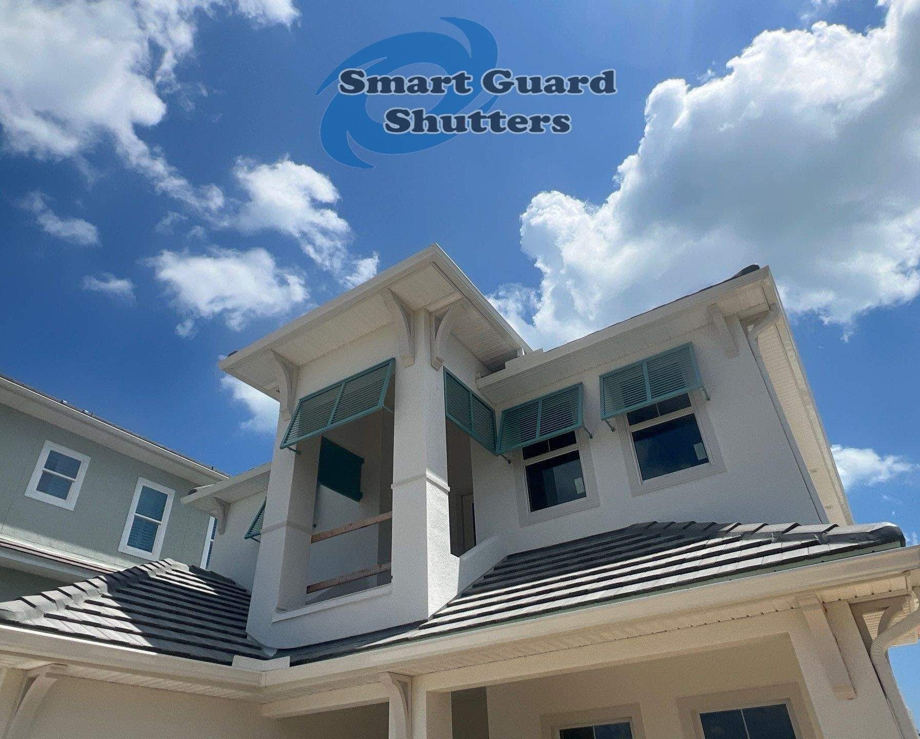 Decorative Bahamas in Pastel Turquoise by Smart Guard Shutters