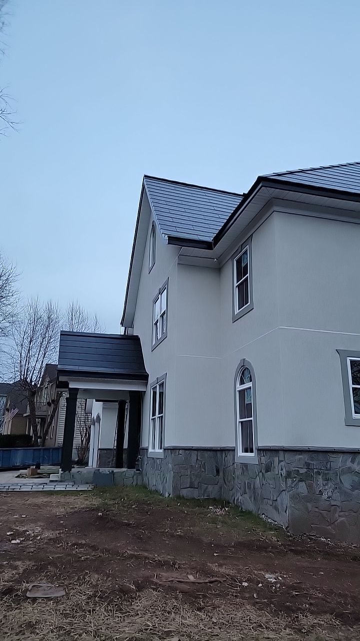 Tesla Solar Roof on New Construction by American Home Contractors