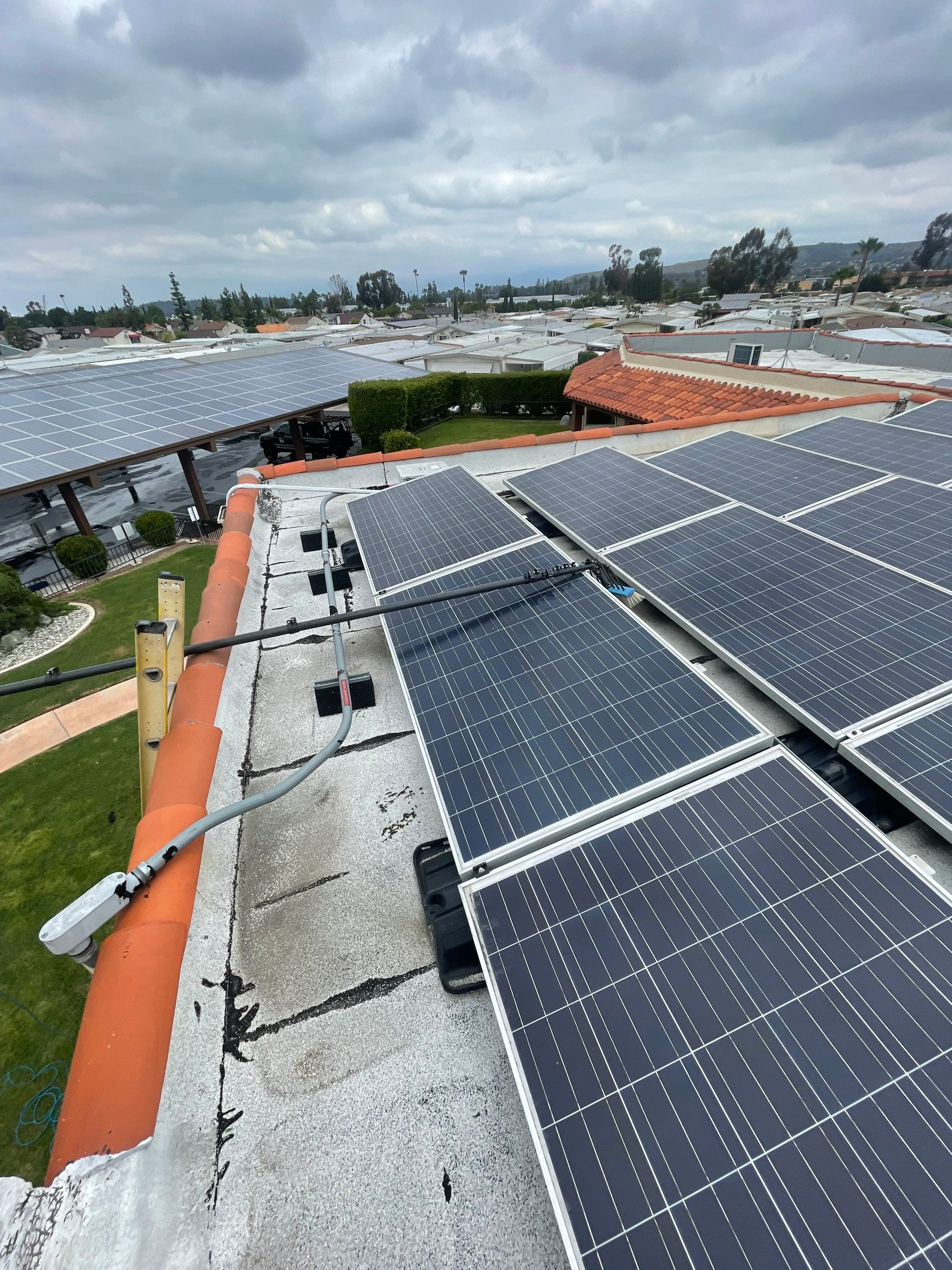 Commercial Solar Cleaning in Rowland Heights for Mobile Home Park by Palm Coast Solar Cleaning