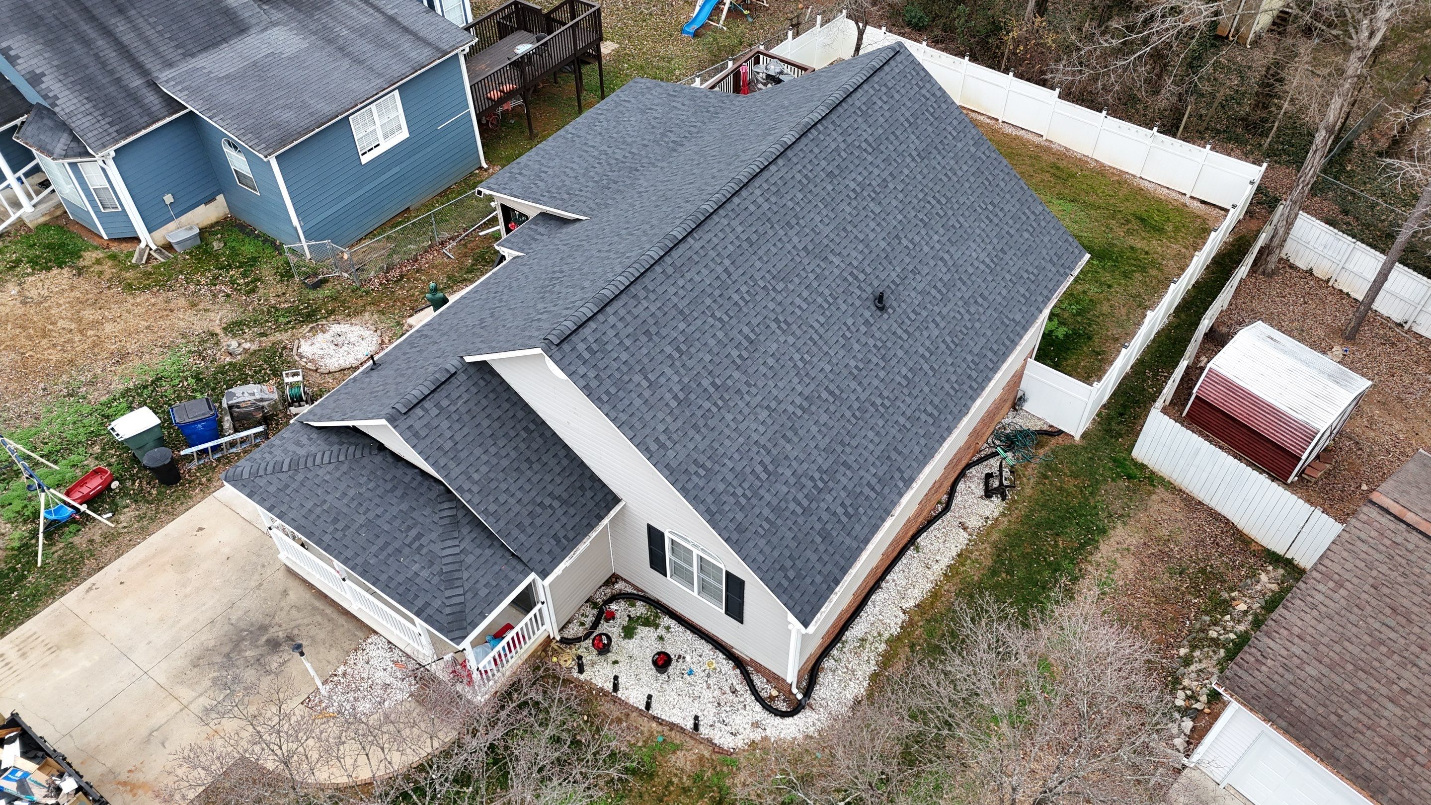 Roof replacement by hail and wind by Just Brilliant Restoration JBR