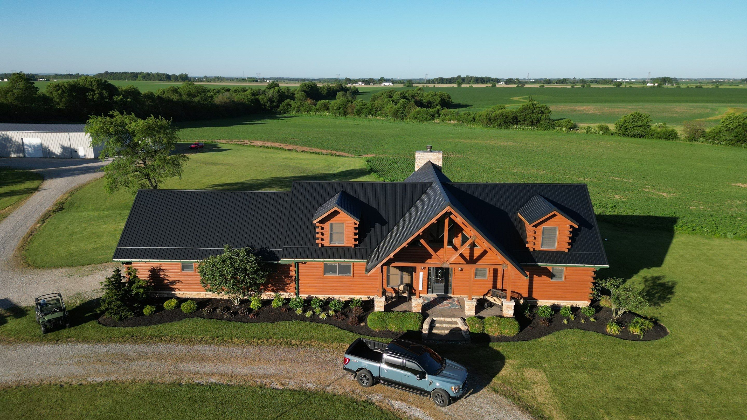 Residential Roofing Installation using Performance Panel Metal - Frost Black by RoofX 