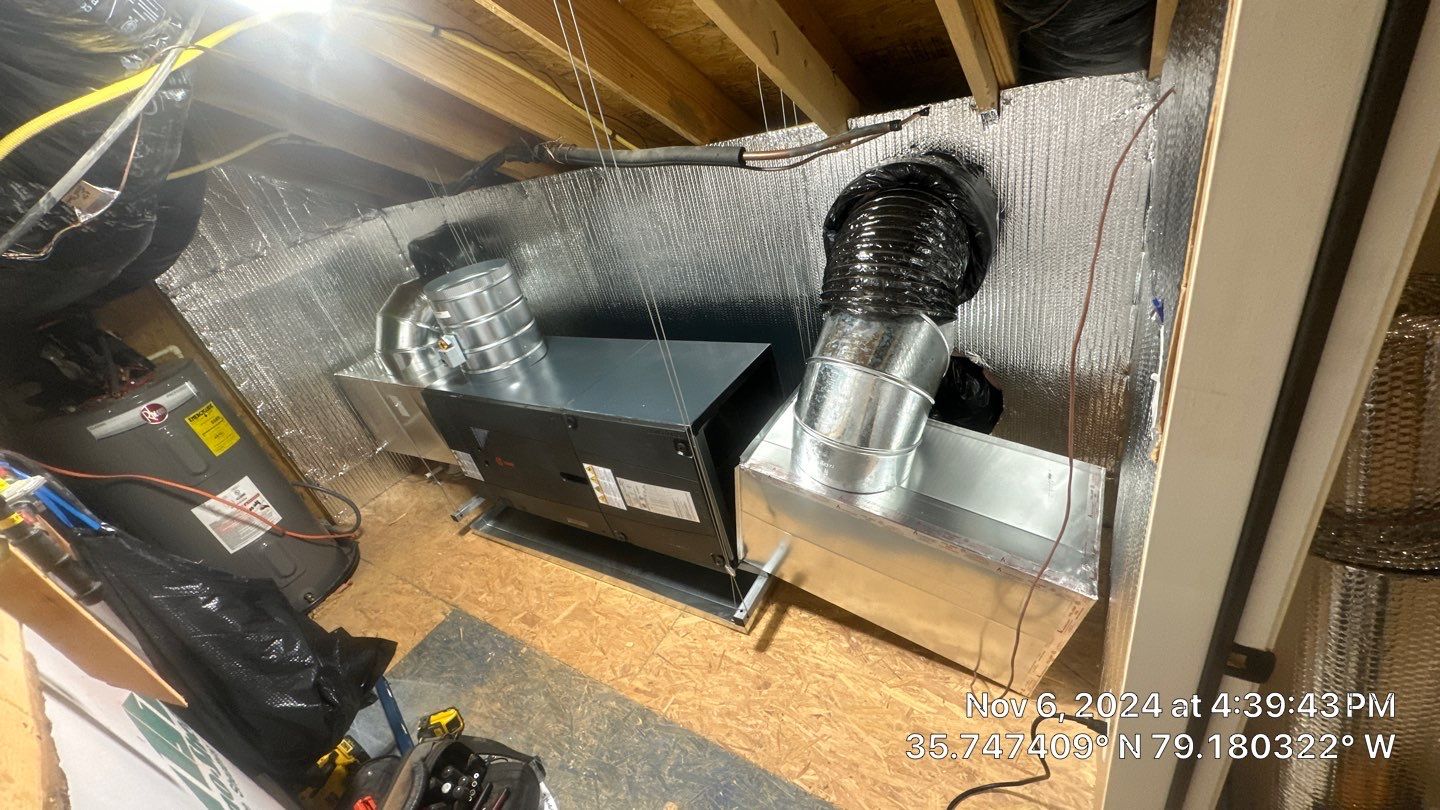 Trane XV20i Split Heat Pump Install  by Nick's Mechanical LLC.