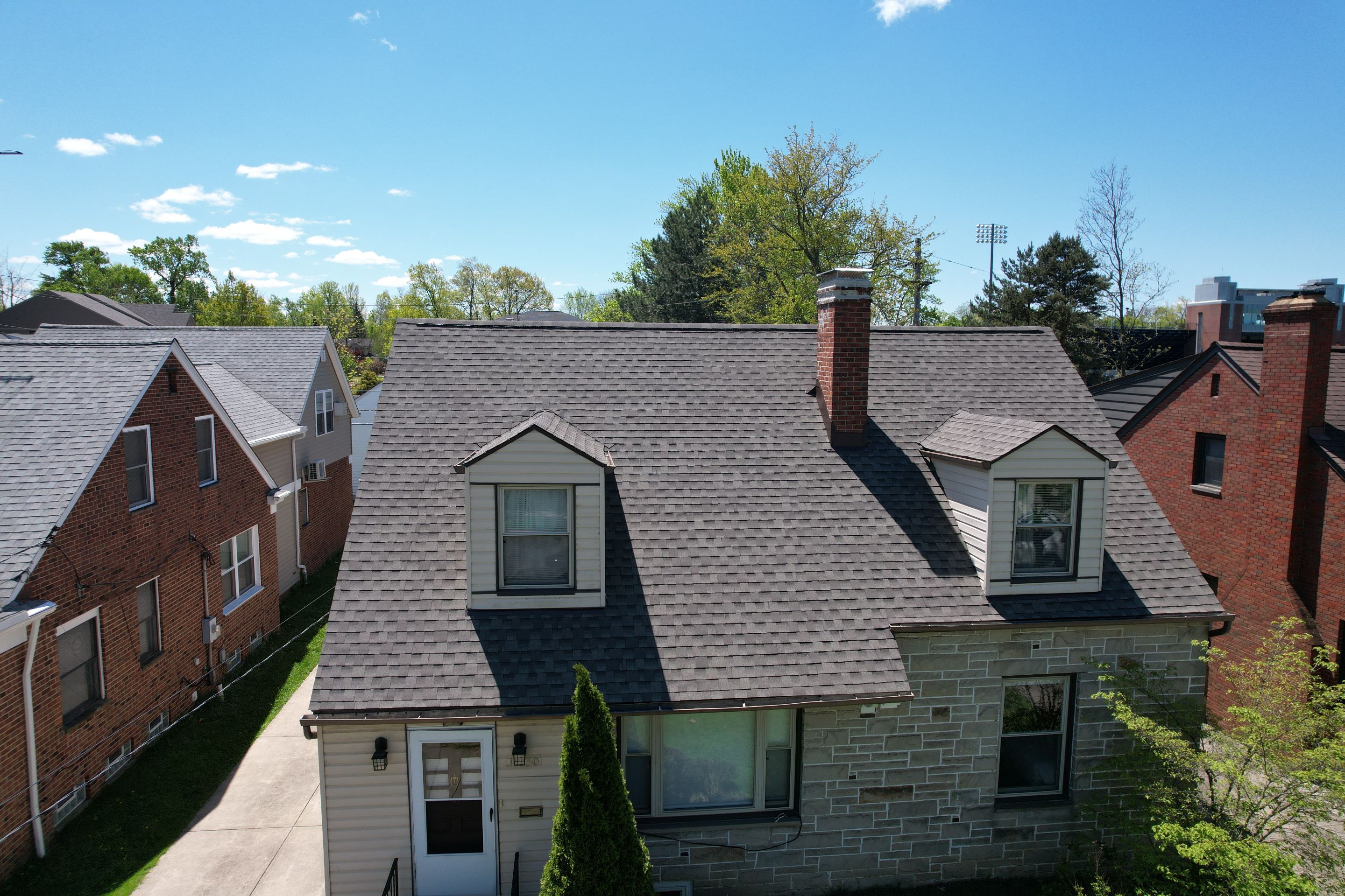 Residential Roof Replacement using GAF Timberline HDZ Weathered Wood by Atlas Roofing & Restoration