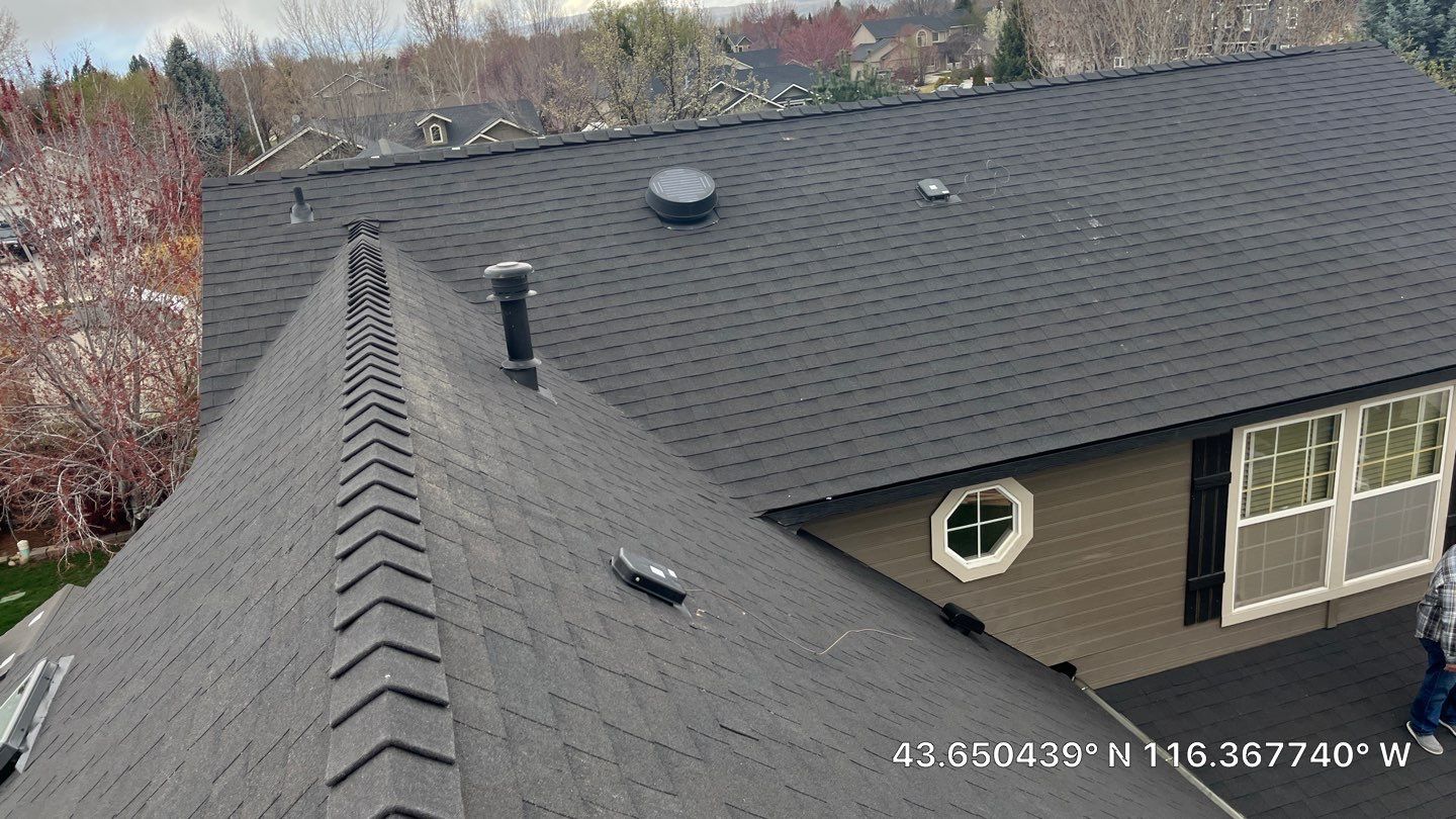Meridian ID Residential Roofing Installation using Owens Corning by ID Roofing LLC