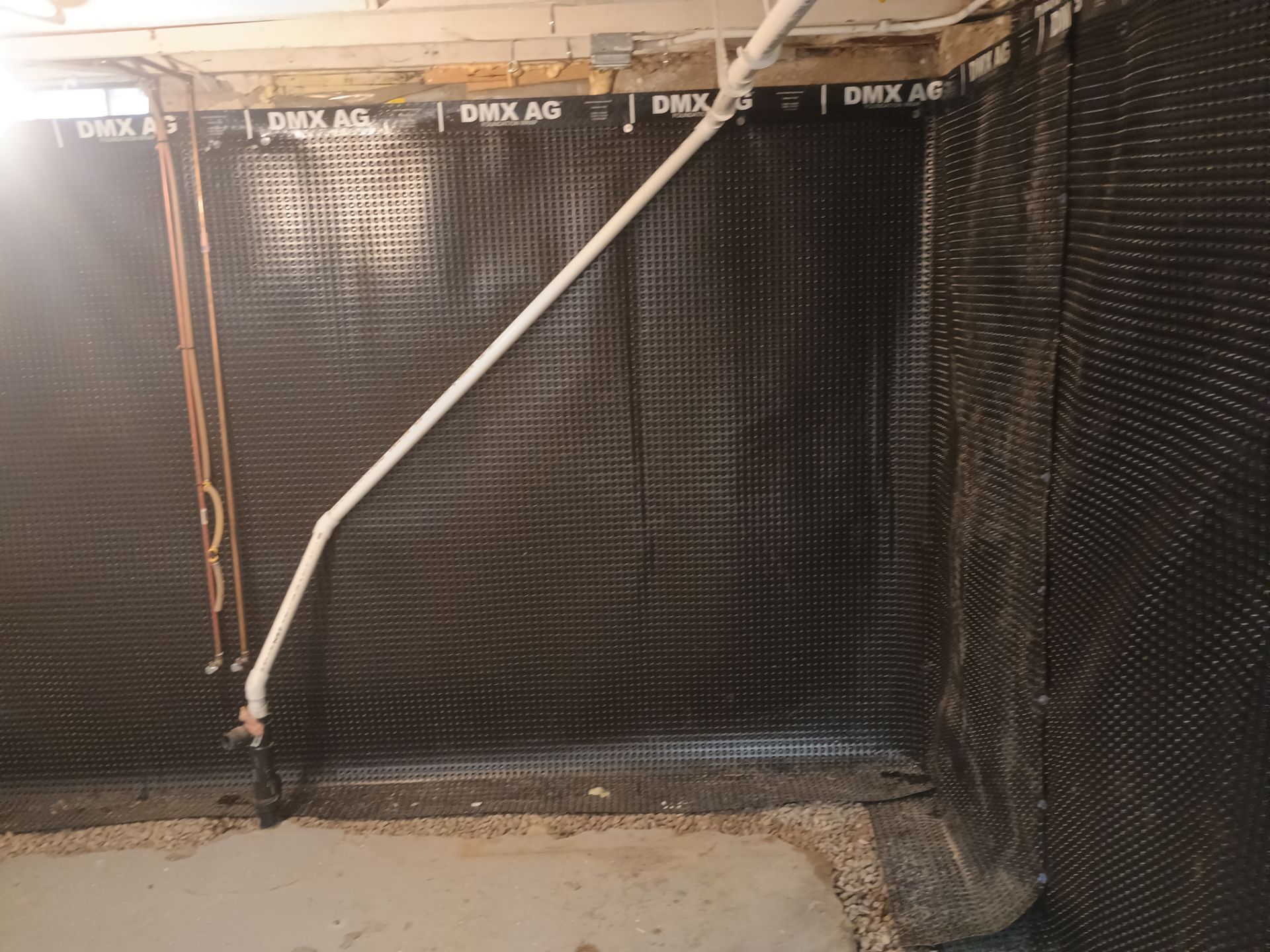 Foundation Drainage Board & French Drain in Southwest Minneapolis by Waterproofing Northeast