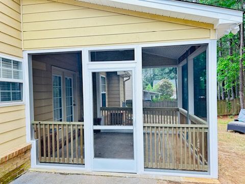Custom Screen Porch Installation with Beadboard Ceiling in Apex by The Remodeling Company