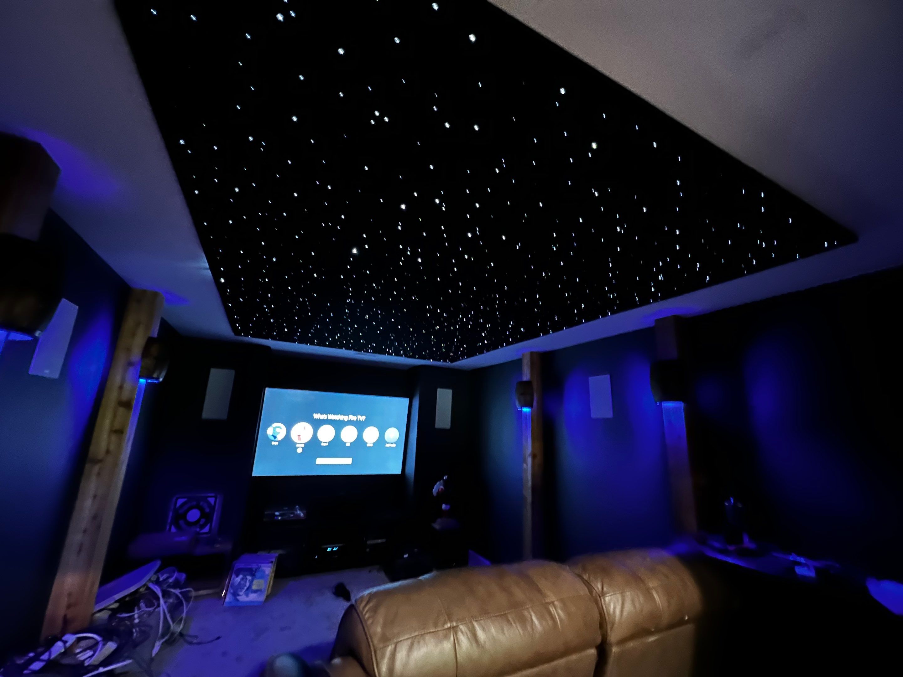 Custom Basement Remodeling With Home Theater and Bar in Woodstock by Swift Home Renovations