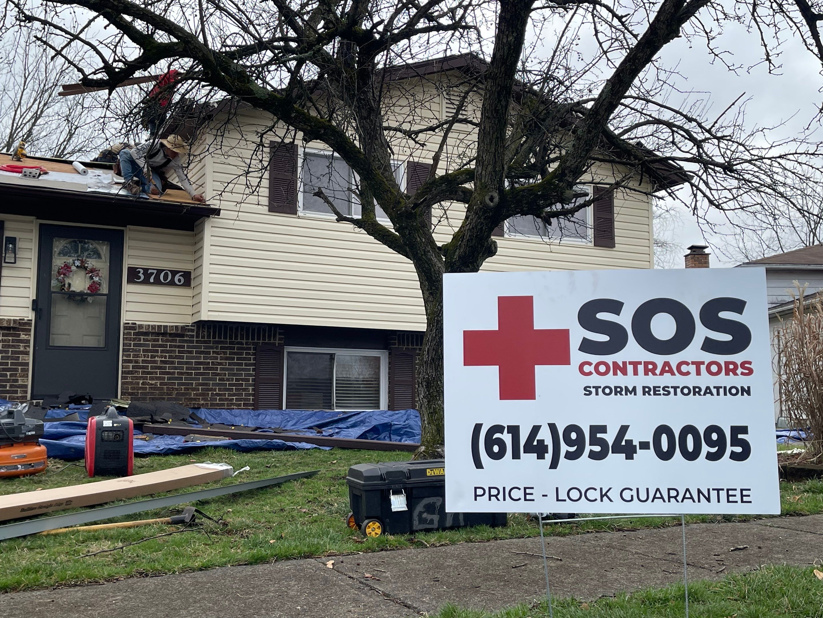 Residential Roofing Installation using IKO dimensional shingles by SOS Home Ohio 