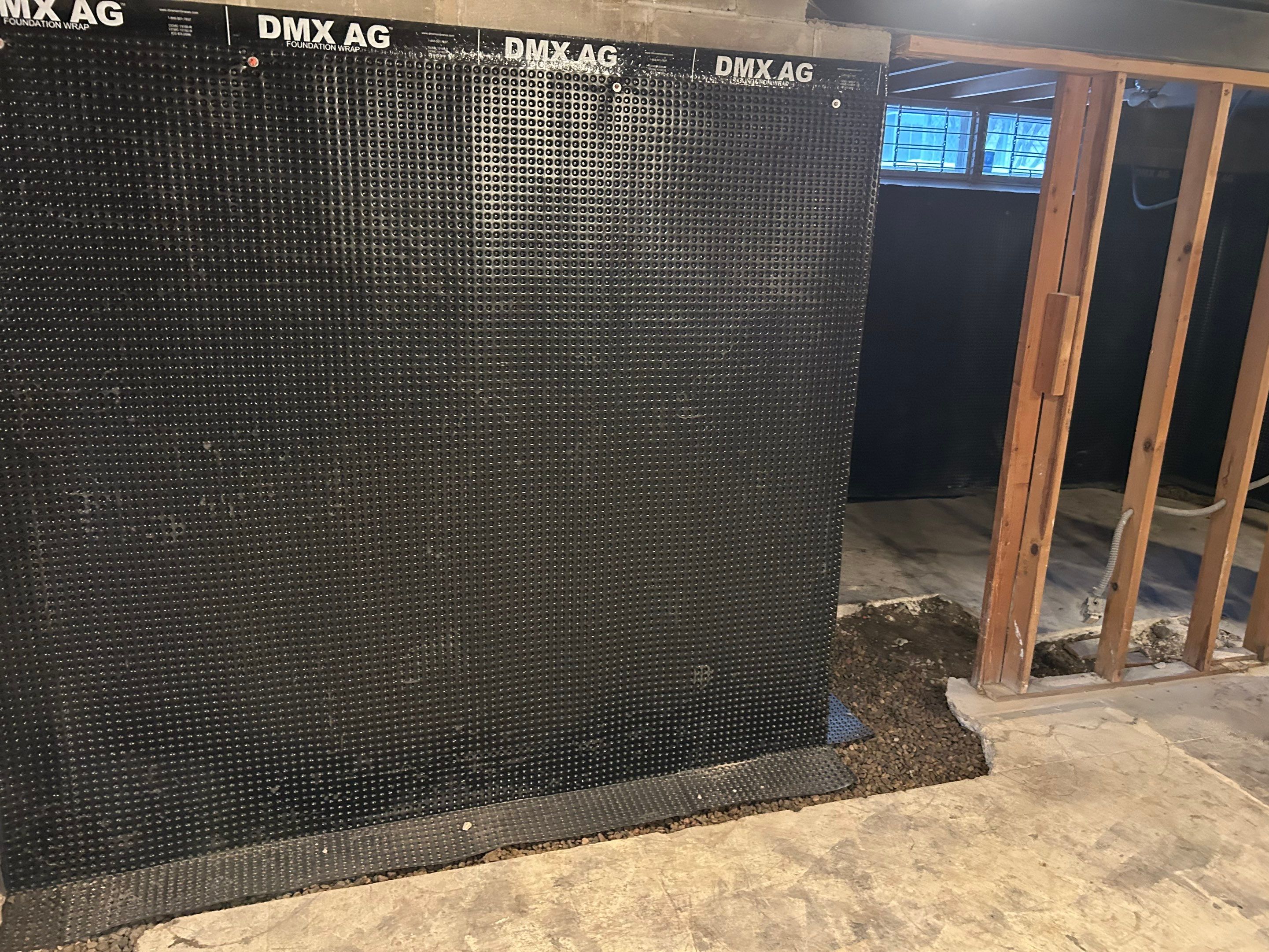 Drain tile for a General Contractor Partner by Waterproofing Northeast