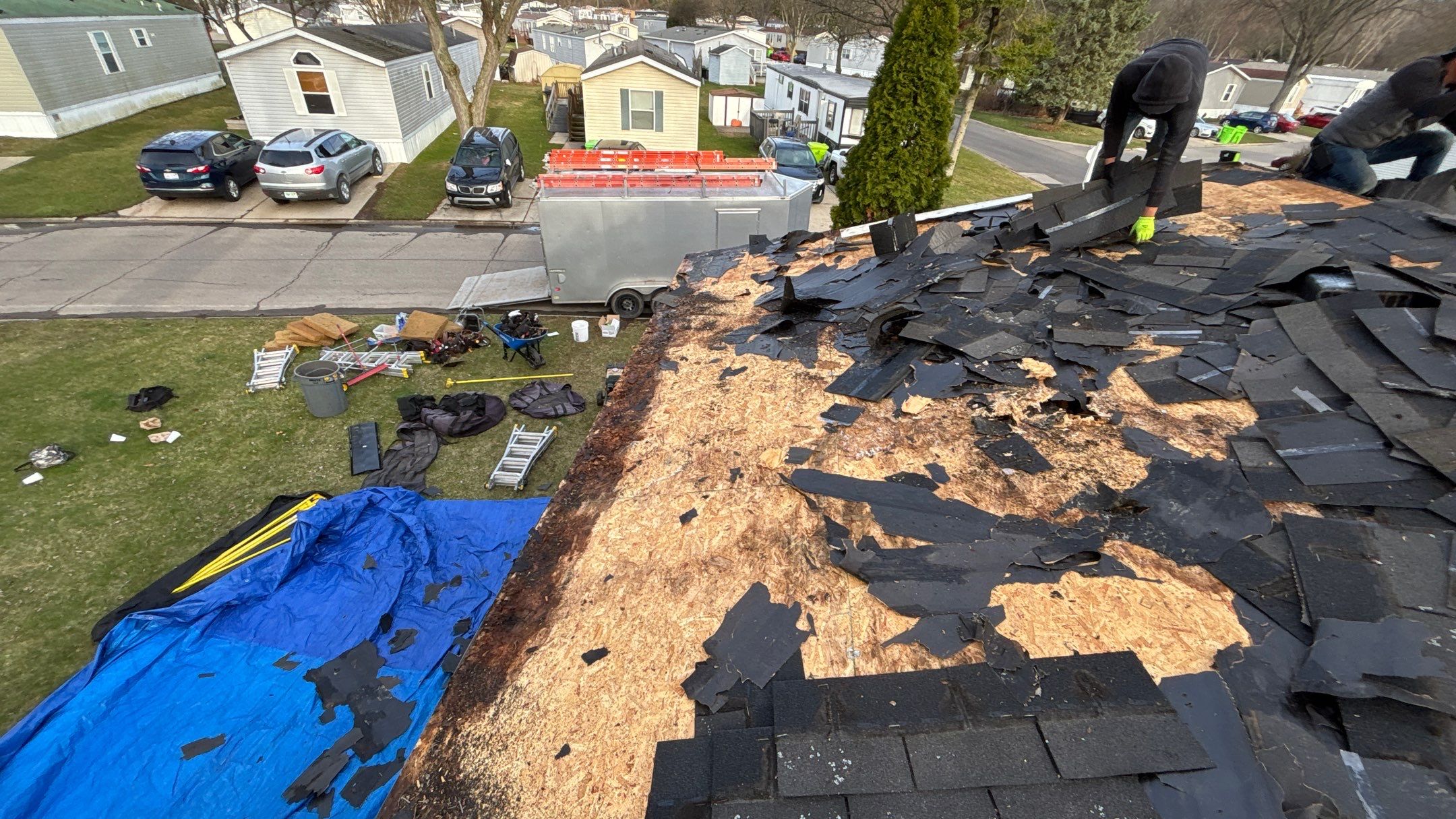 Roof Replacement using Owens Corning Sierra Gray by 180 Contractors