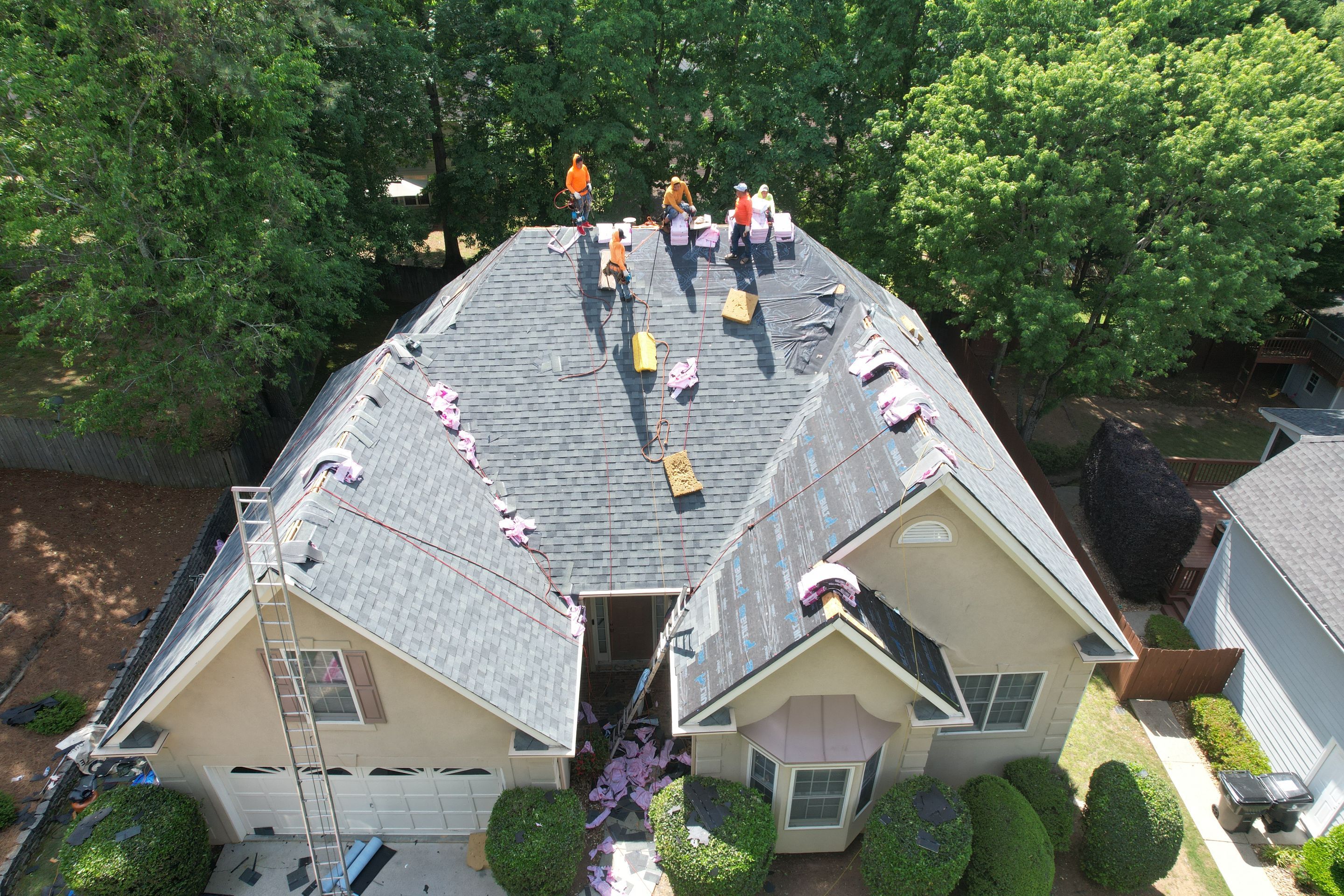 Residential Roof Replacement using Owens Corning Estate Gray by Inspector Roofing and Restoration