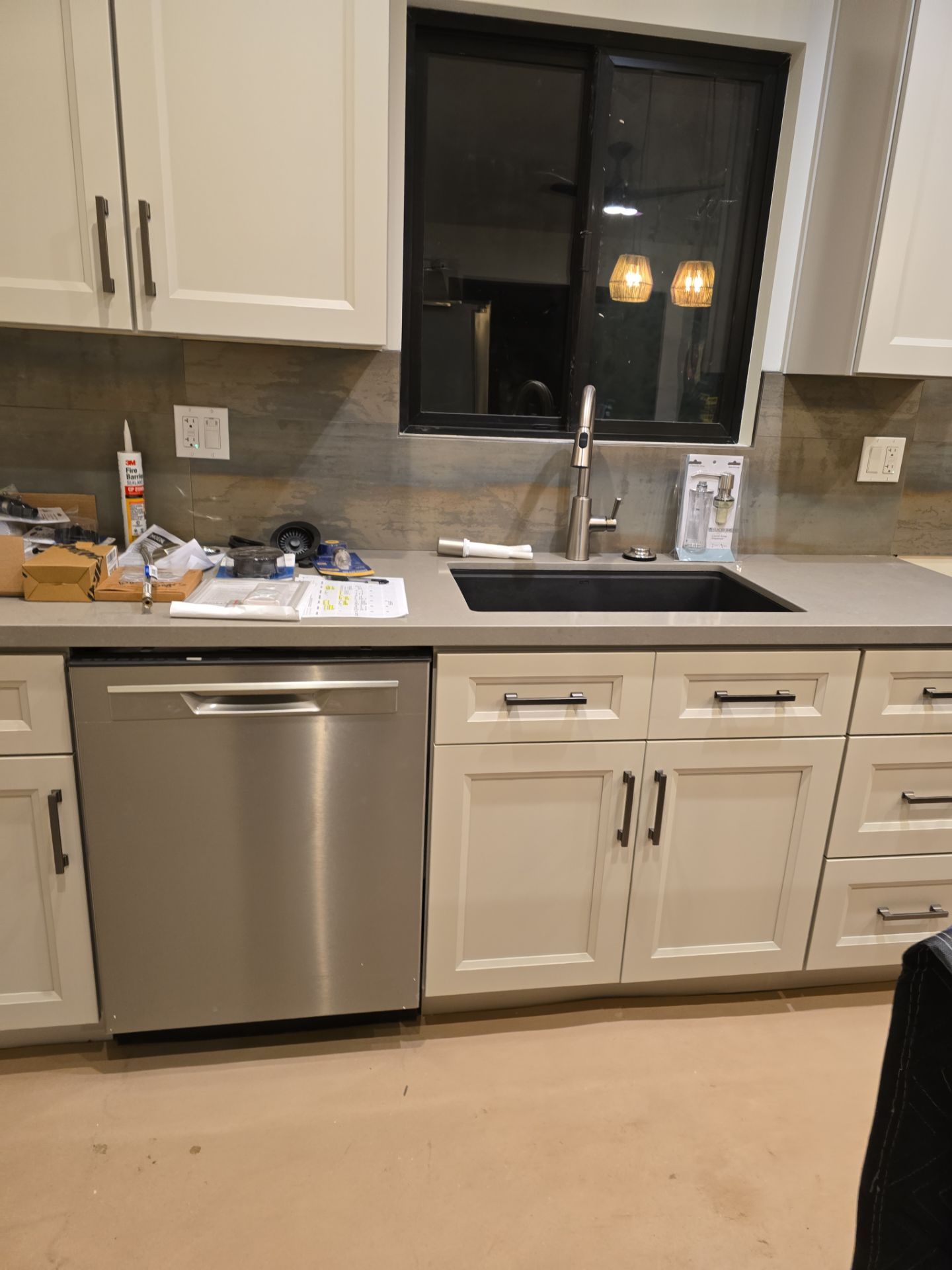 Installation of New Sink Flange, Piping, Fixtures, and Water Heater by Us Plumbing