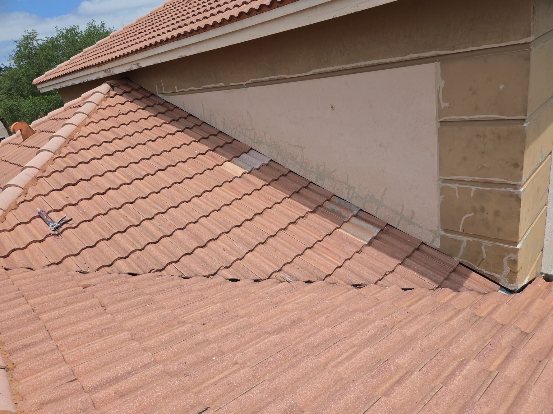 Clay Tile Roof Repair and Plywood Decking Replacement in Boynton Beach by Aastro Roofing