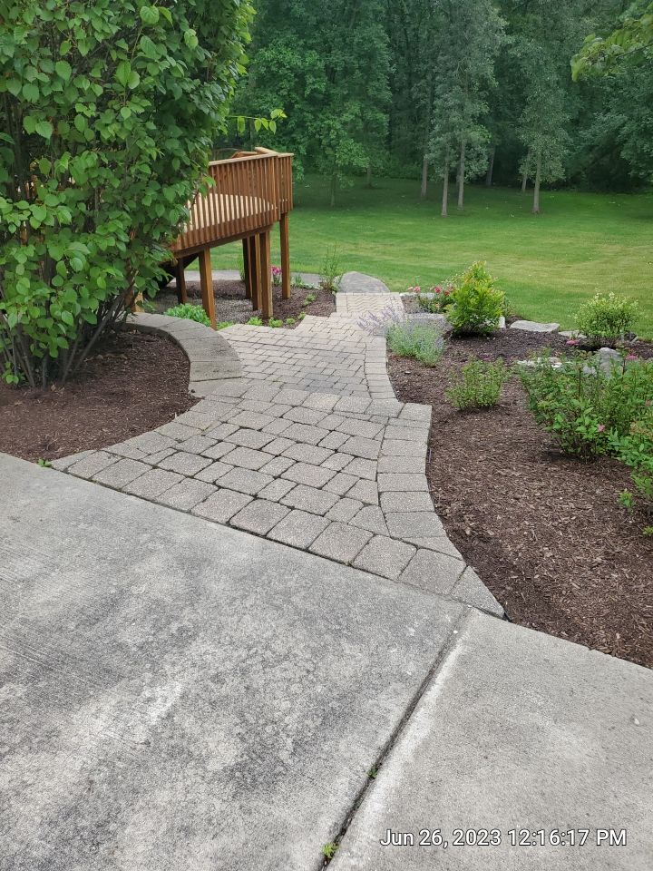 Brick paver clean, sand and seal.  using Surebond SB-1300 by Northern Power Washing LLC.
