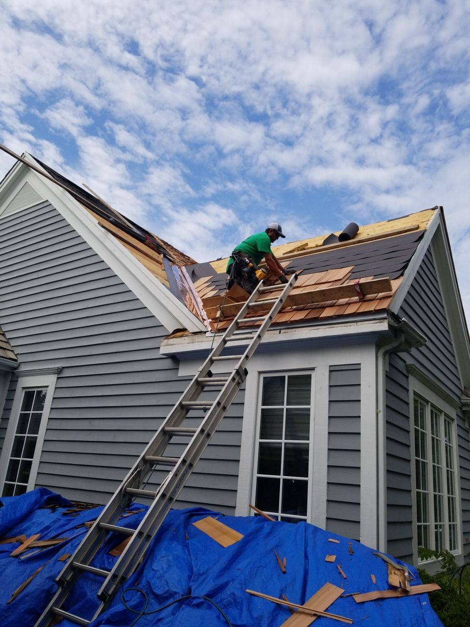 Cedar Roof Installation in Lake Forest by Custom Installations, Inc.
