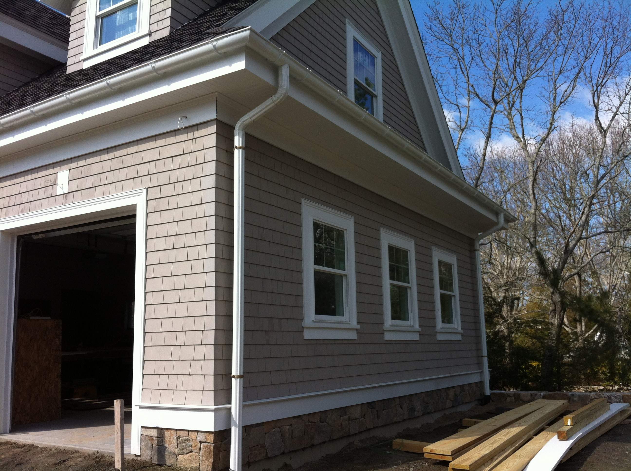 Half Round Gutter System Installed by Gutter Pro-New Seabury by Gutter Pro Enterprises