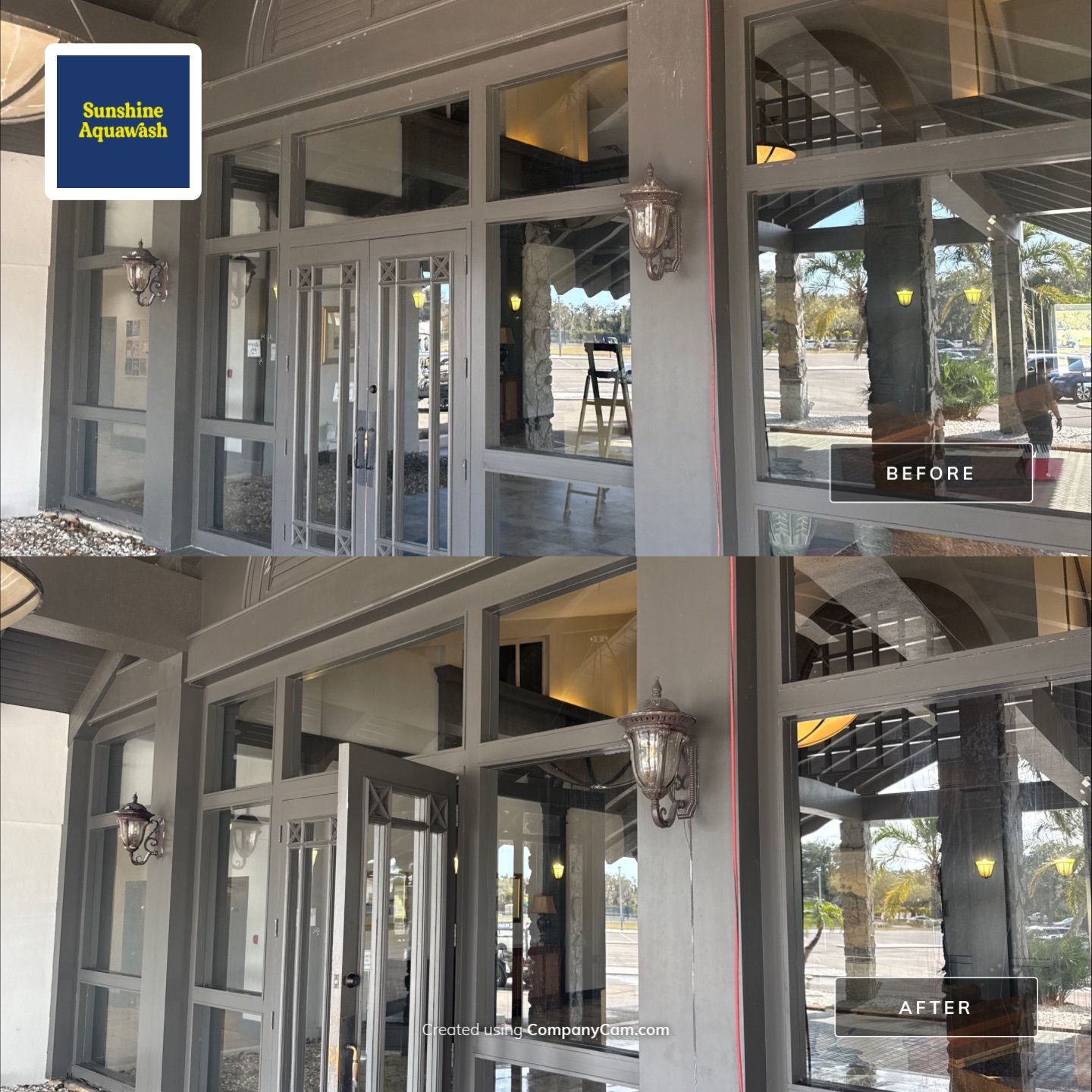 Commercial Entrance Cleaning at The Club at River Wilderness – Parrish, FL by Sunshine AquaWash