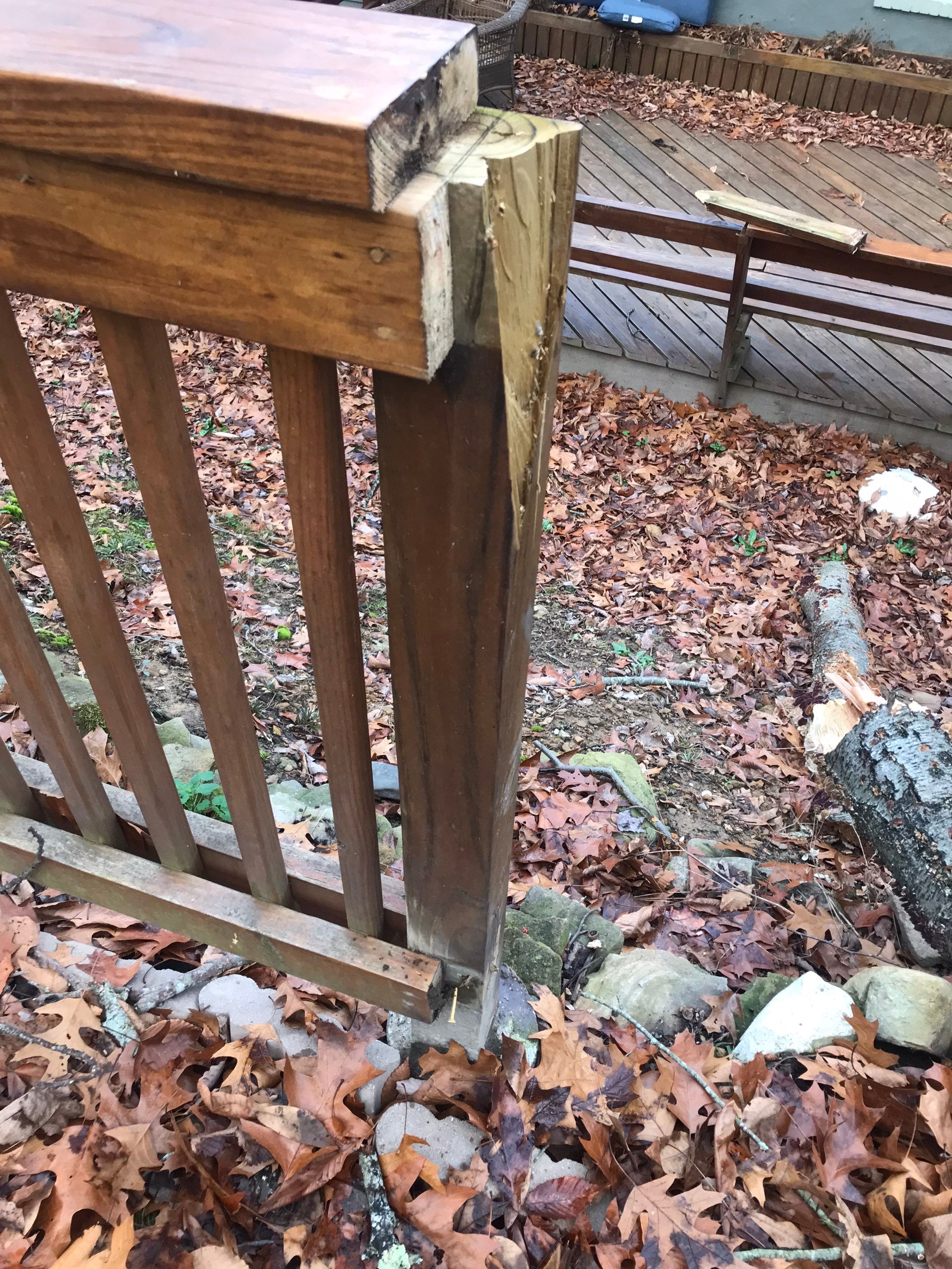 Fence Repair using Pressure Treated Lumber by Secure Construction Company Inc