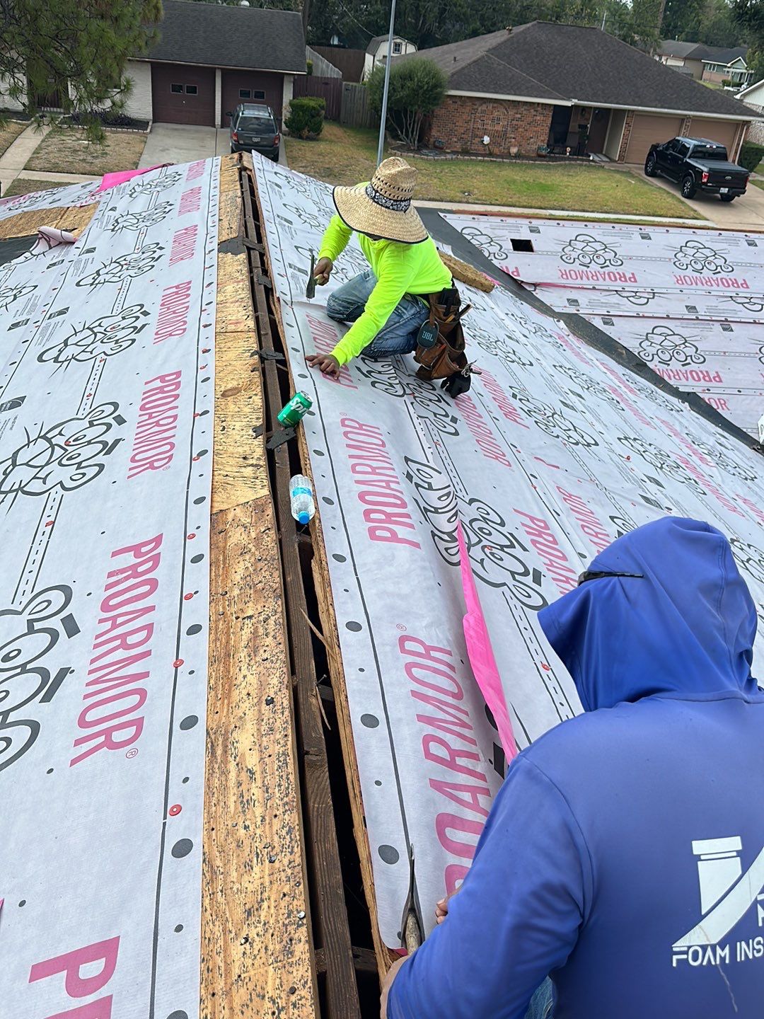Residential Roofing Installation using Owen's Corning Duration (Lifetime) Shingles by Roof Repair Company