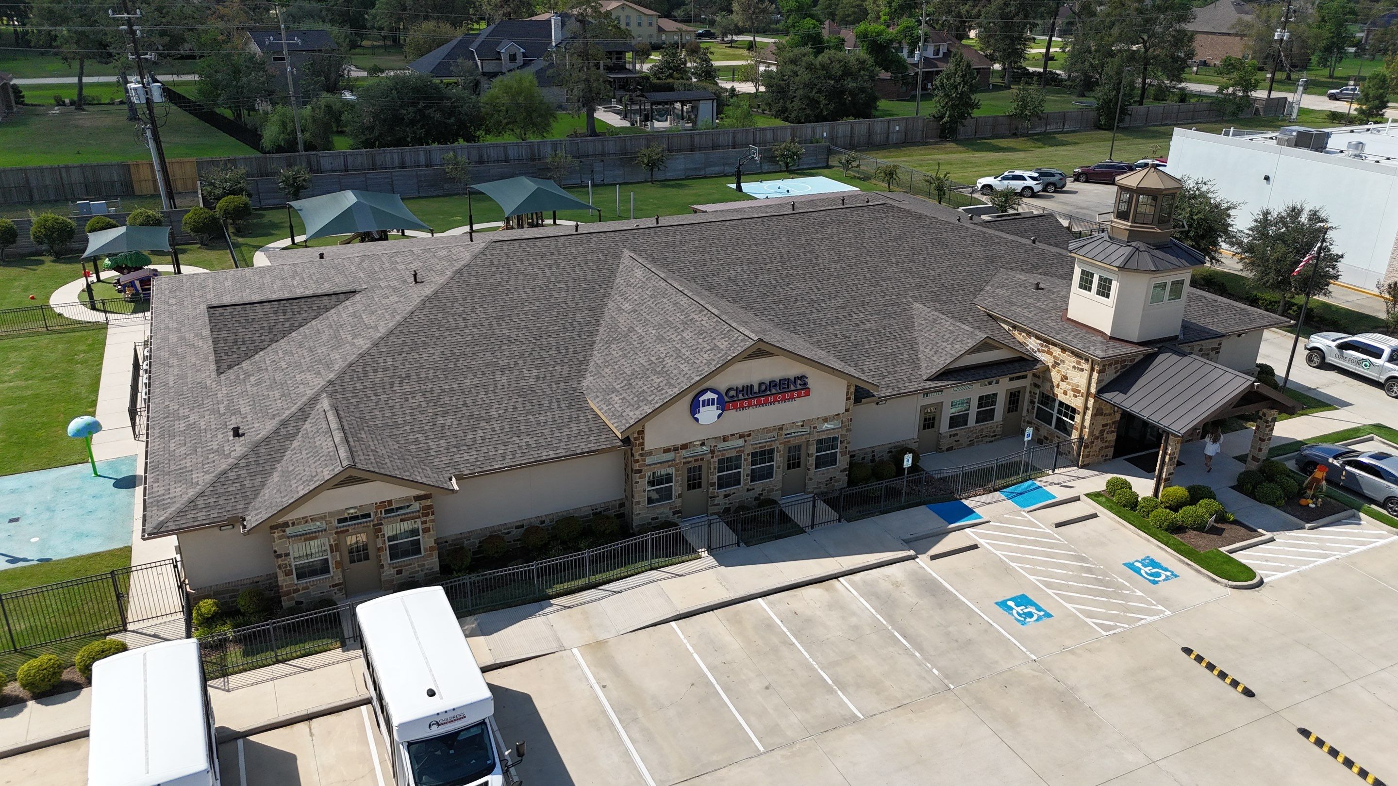 Roof Replacement on a Daycare! by Core Four Roofing