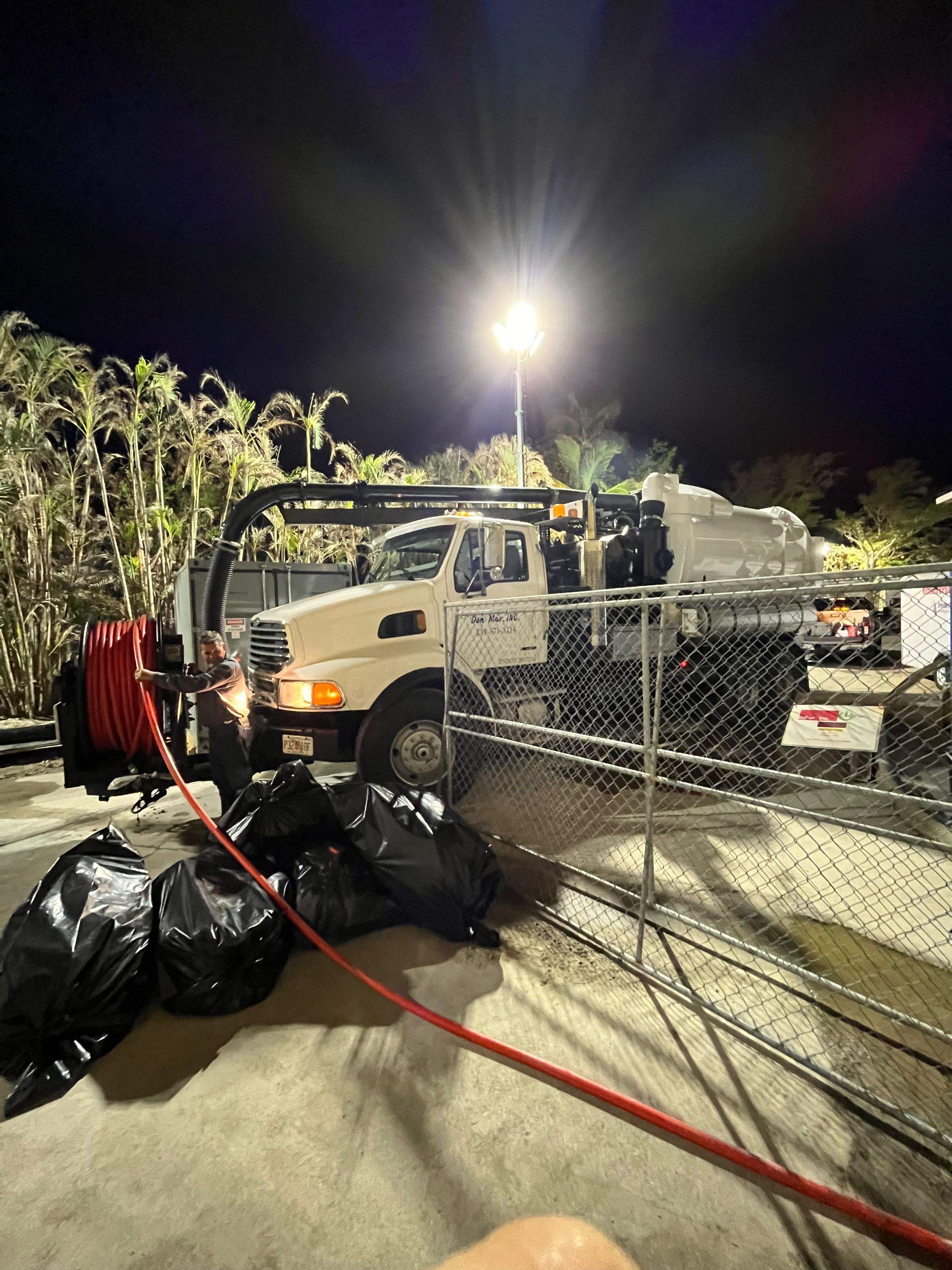 Ritz-Carlton NW Service Area Drain Cleaning by APS Power & Water