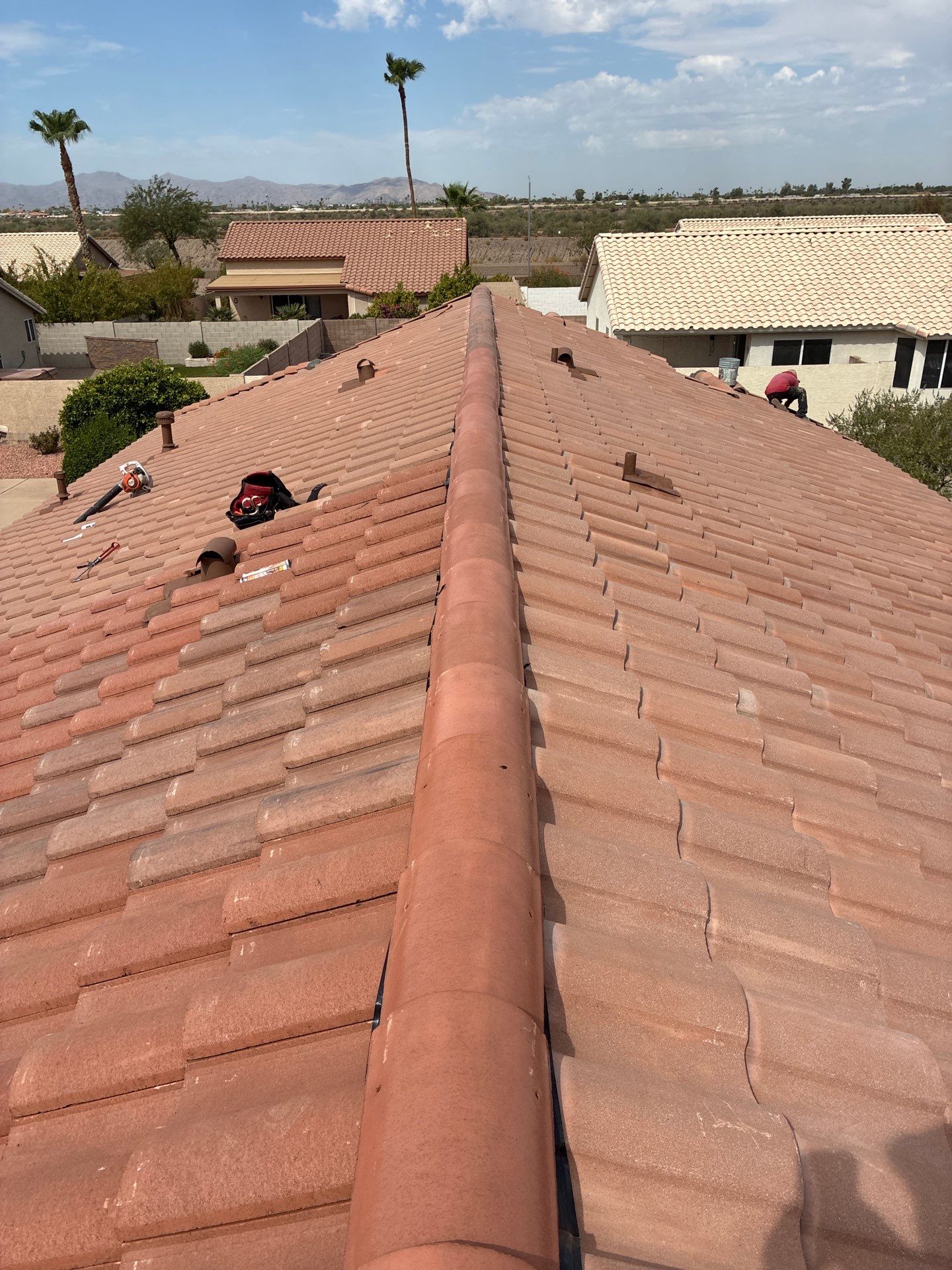 Tile reset in Surprise, Arizona by Weather-Tite Roofing