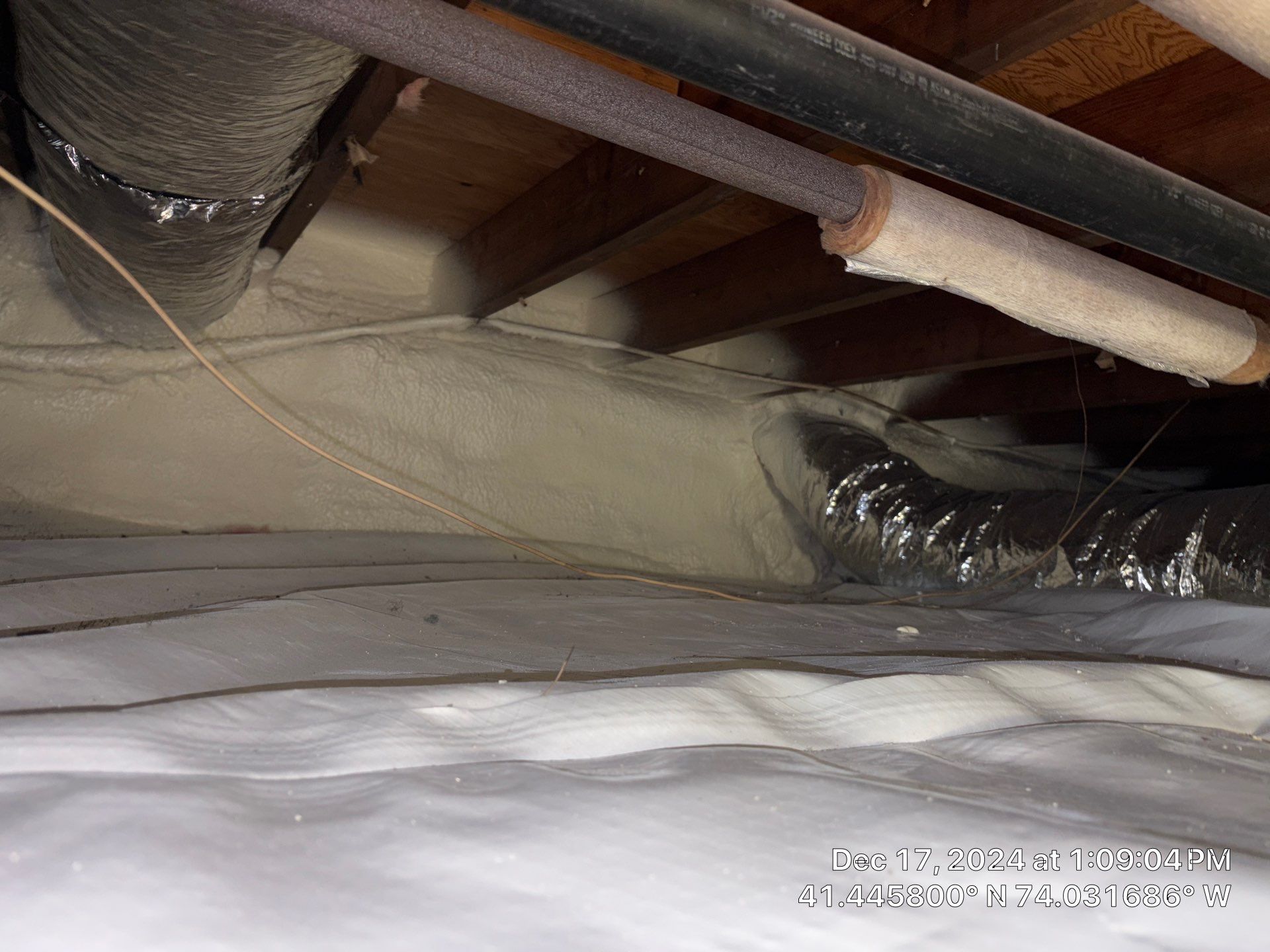 Crawl Space Encapsulation using Closed Cell Spray Foam by NYS Foam & Energy