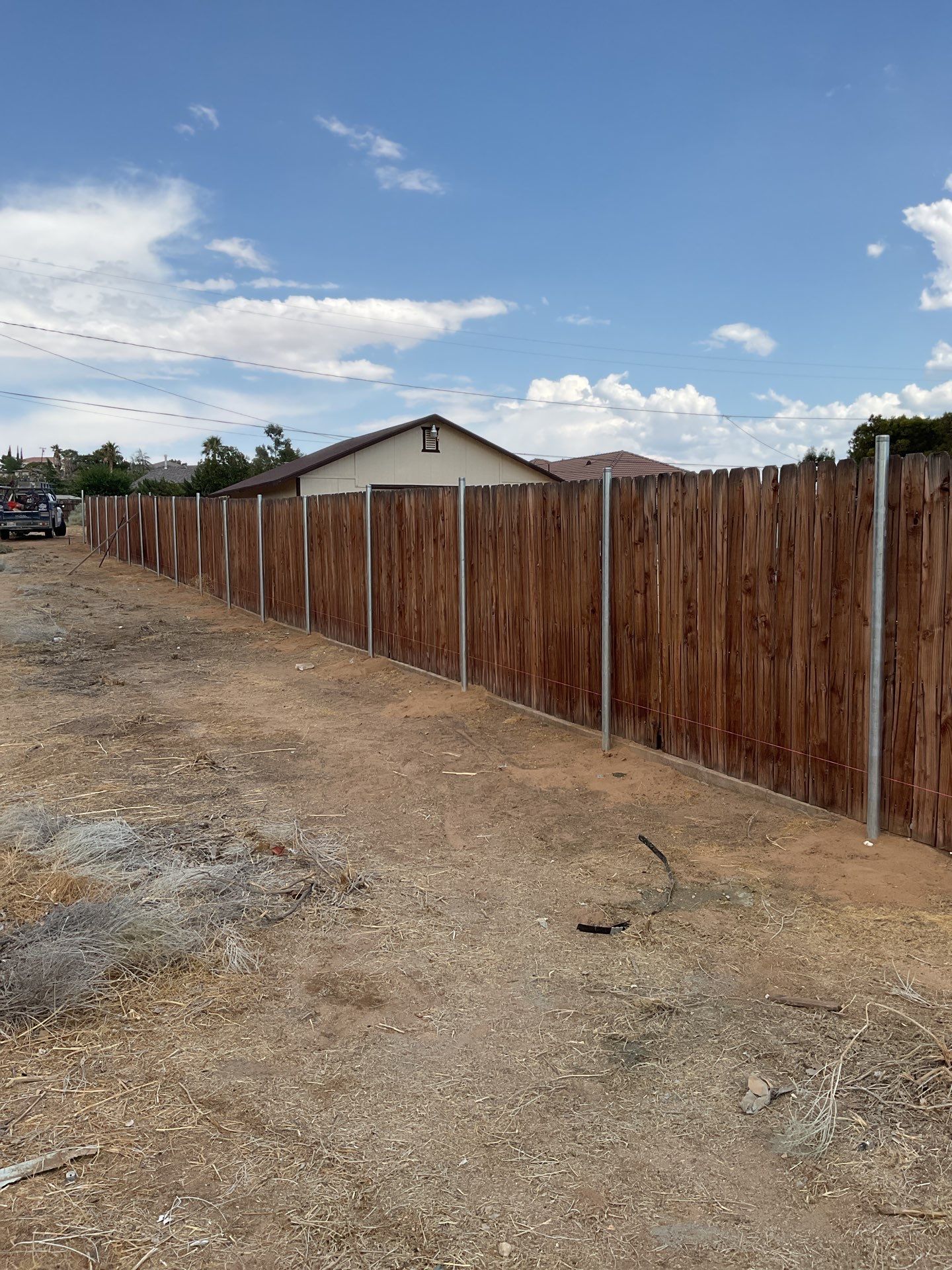 Dark Brown Privacy Chain Link Fence by Fence Guys Inc.